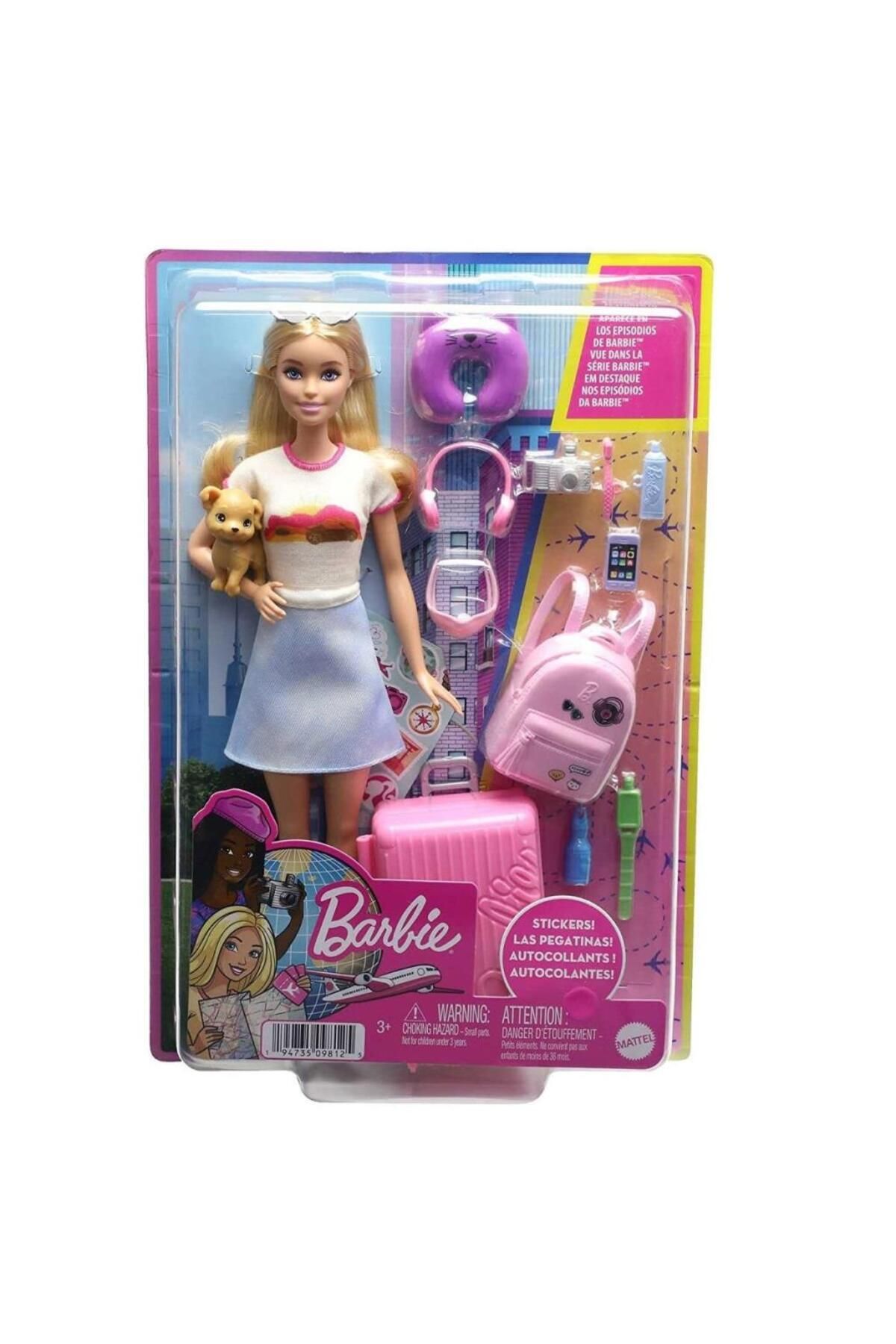 NW NessiWorld Nessiworld HJY18 Barbie Seyahatte Bebeği ve Aksesuarları