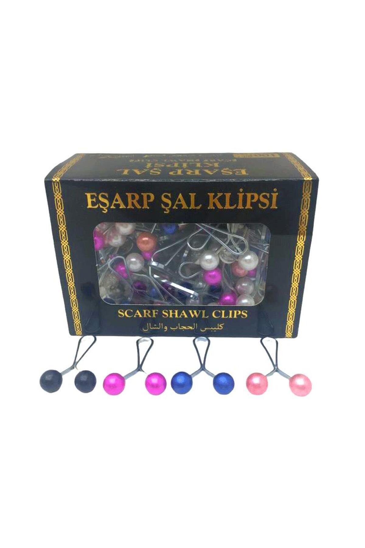 Go İthalat RENKLİ 100 PARÇA EŞARP BAŞÖRTÜ - ŞAL KLİPSİ (5332)