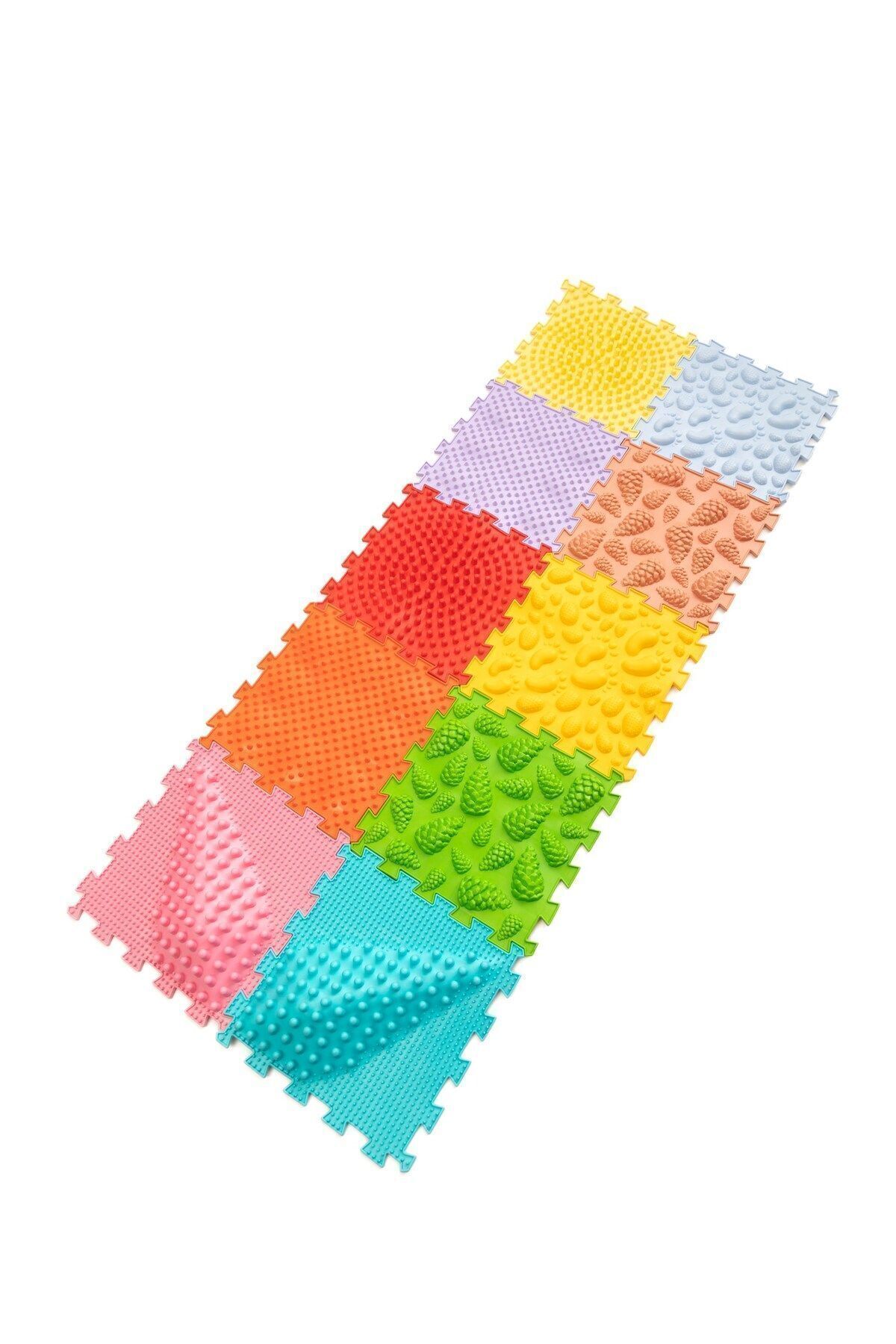 Ortohalı 10 Modüllü Ortopedik Halı Çocuk Masaj Paspası Renkli Puzzle Çocuk Masaj Halıları Oh103 fotoğrafı 4 (önizleme)
