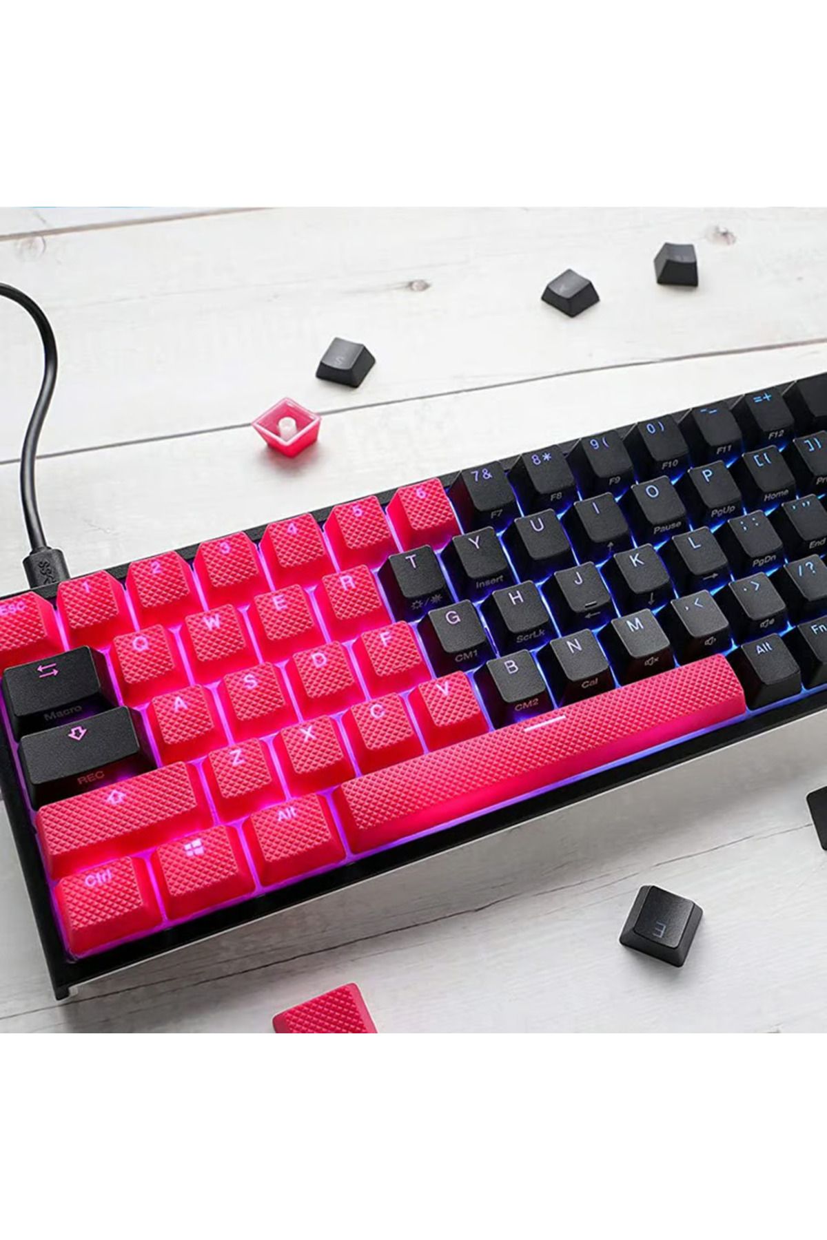 Ducky-Red Rubber Gaming Keycaps 2