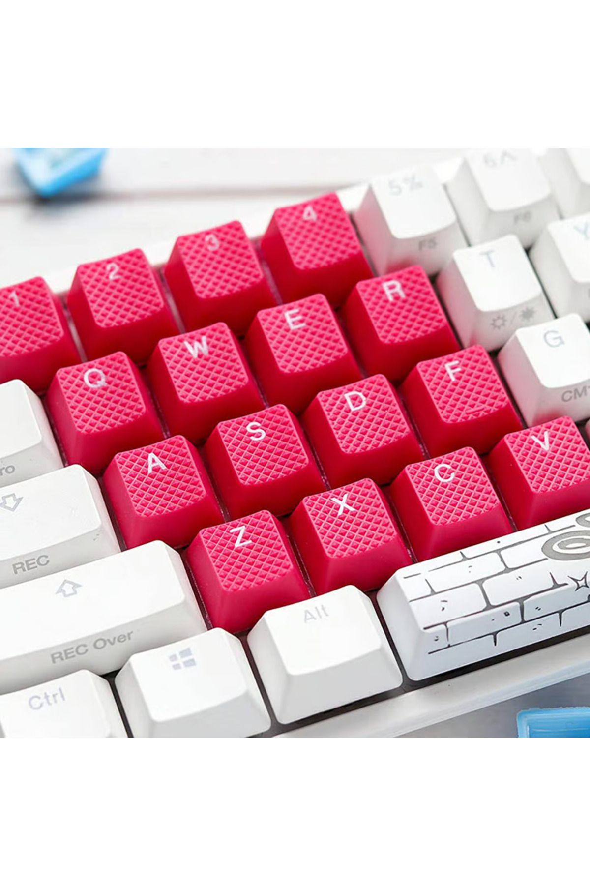 Ducky-Red Rubber Gaming Keycaps 3