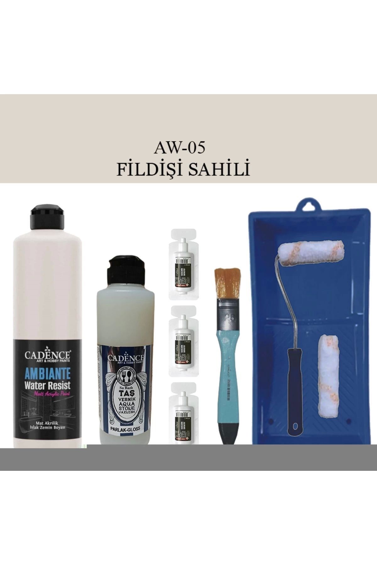 Cadence Boya Fayans Tezgah B-ambiente Islak Zemin Aw-05 Fildişi S. 500ml Katalizör 30gr Taş Vernik 2