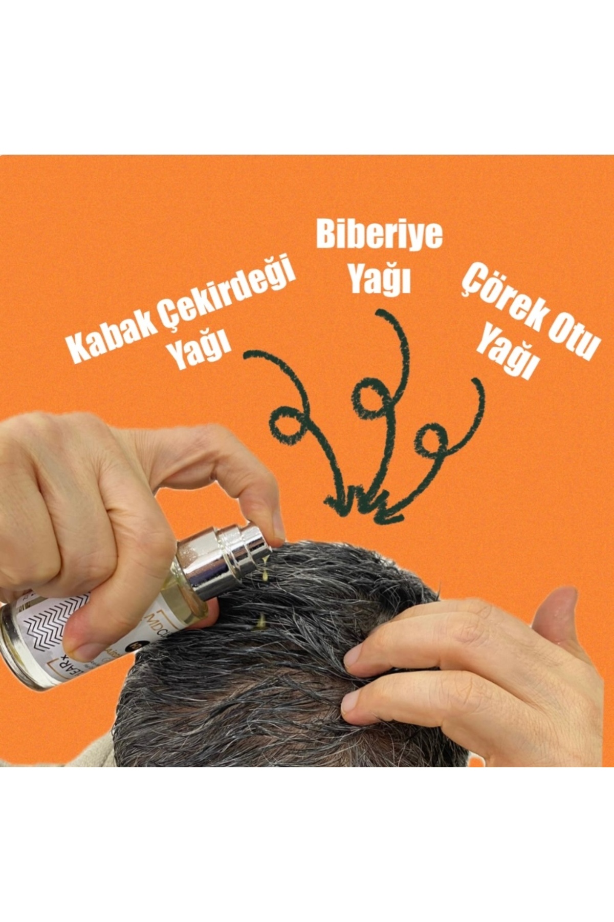Dökülme Karşıtı GRP SAÇ YAĞI (BİBERİYE YAĞI, KABAK ÇEKİRDEĞİ YAĞI, ÇÖREK OTU YAĞI, NANE YAĞI) — TYC5420550F2BF8580 — تصویر 4 از 9