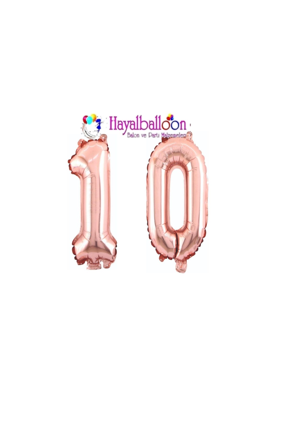 Hayal Balon 10 yaş rakam folyo balon