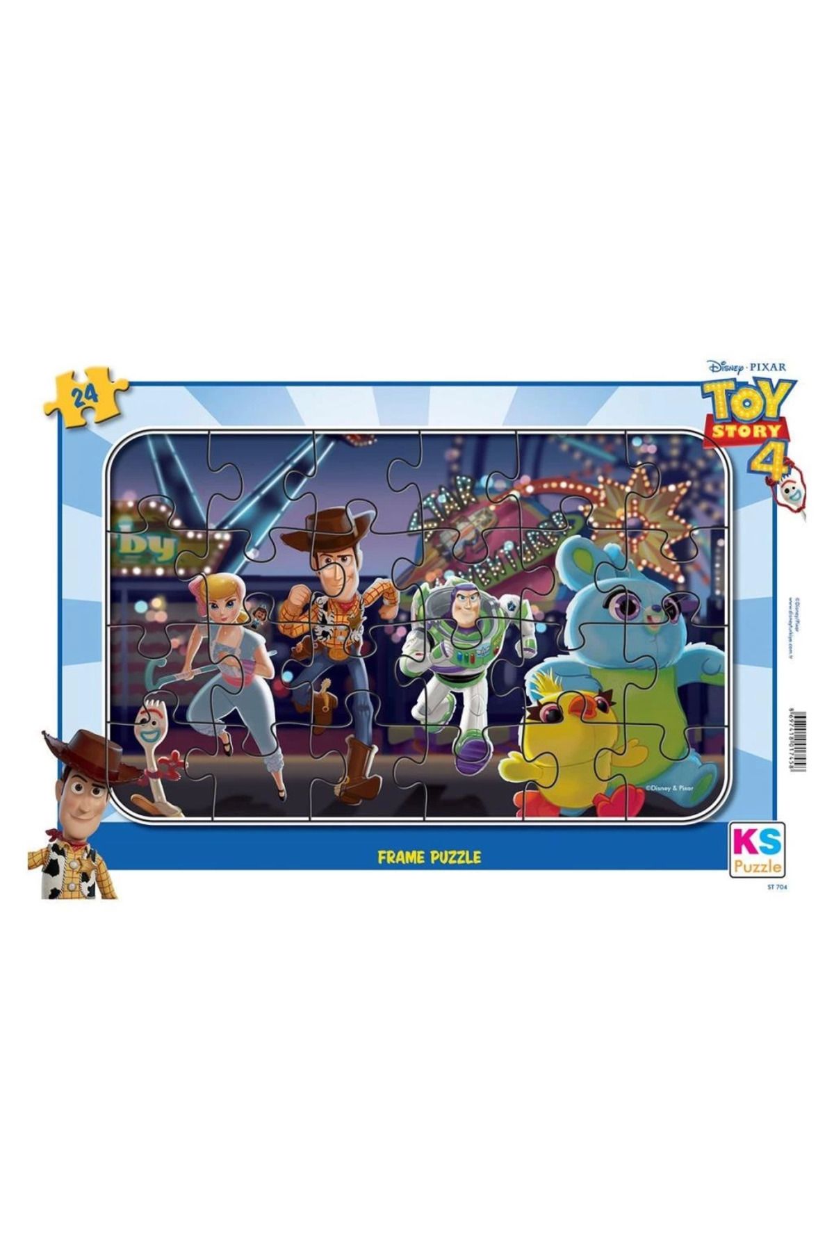 DEPOT Nessiworld TS 704 Toy Story 4 Frame Puzzle 24 Parça