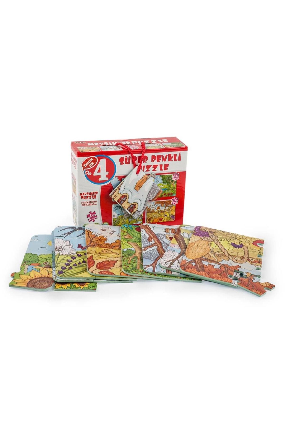 DEPOT 2488  MEVSİMLER SÜPER RENKLİ PUZZLE 4LÜ