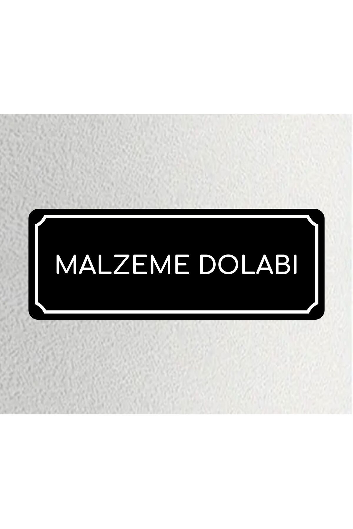 zafrakreklam MALZEME DOLABI- Departman Kapı İsimliği, Yönlendirme Levhası 24x9 Cm 4mm