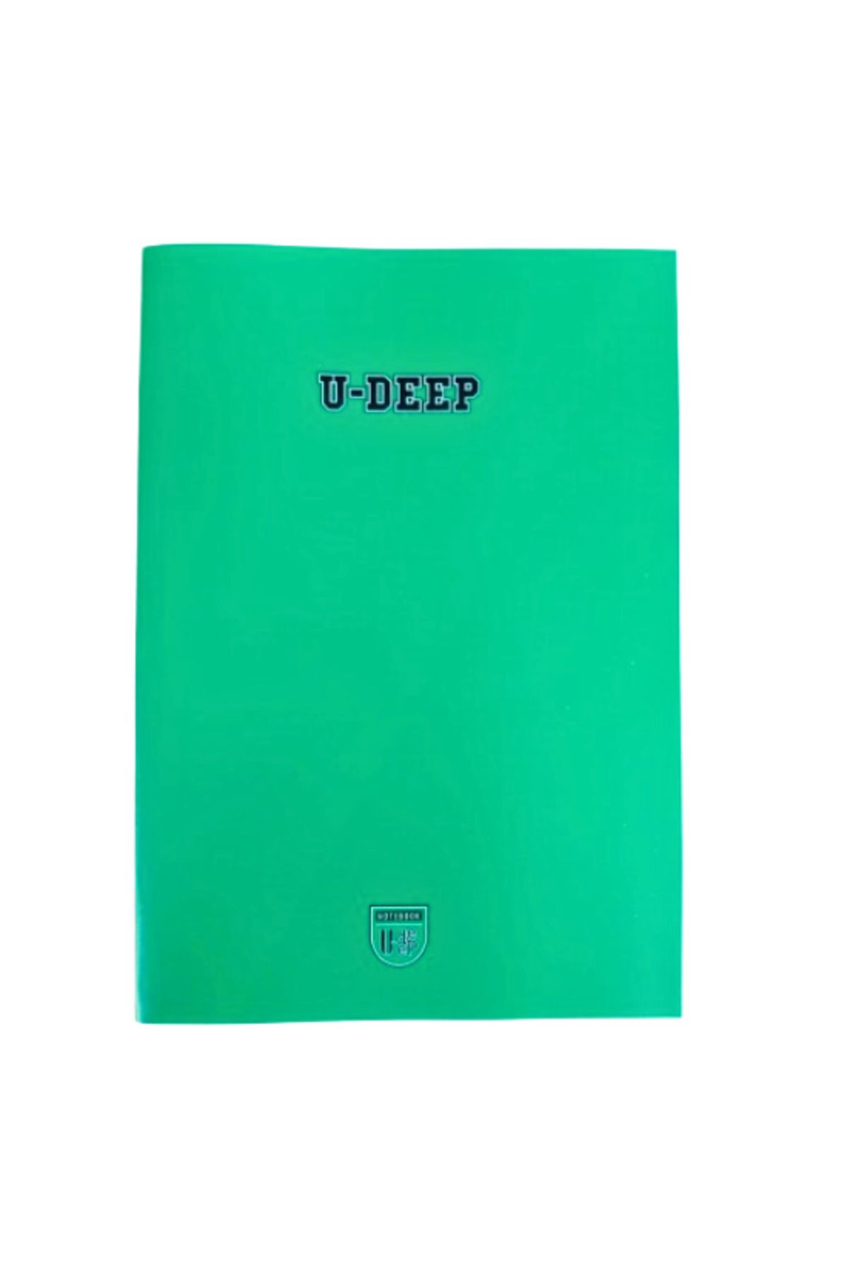 Glanart-a4 size plastic cover 80 sheets square notebook with red stripes on the edge 1 u-dep green 1