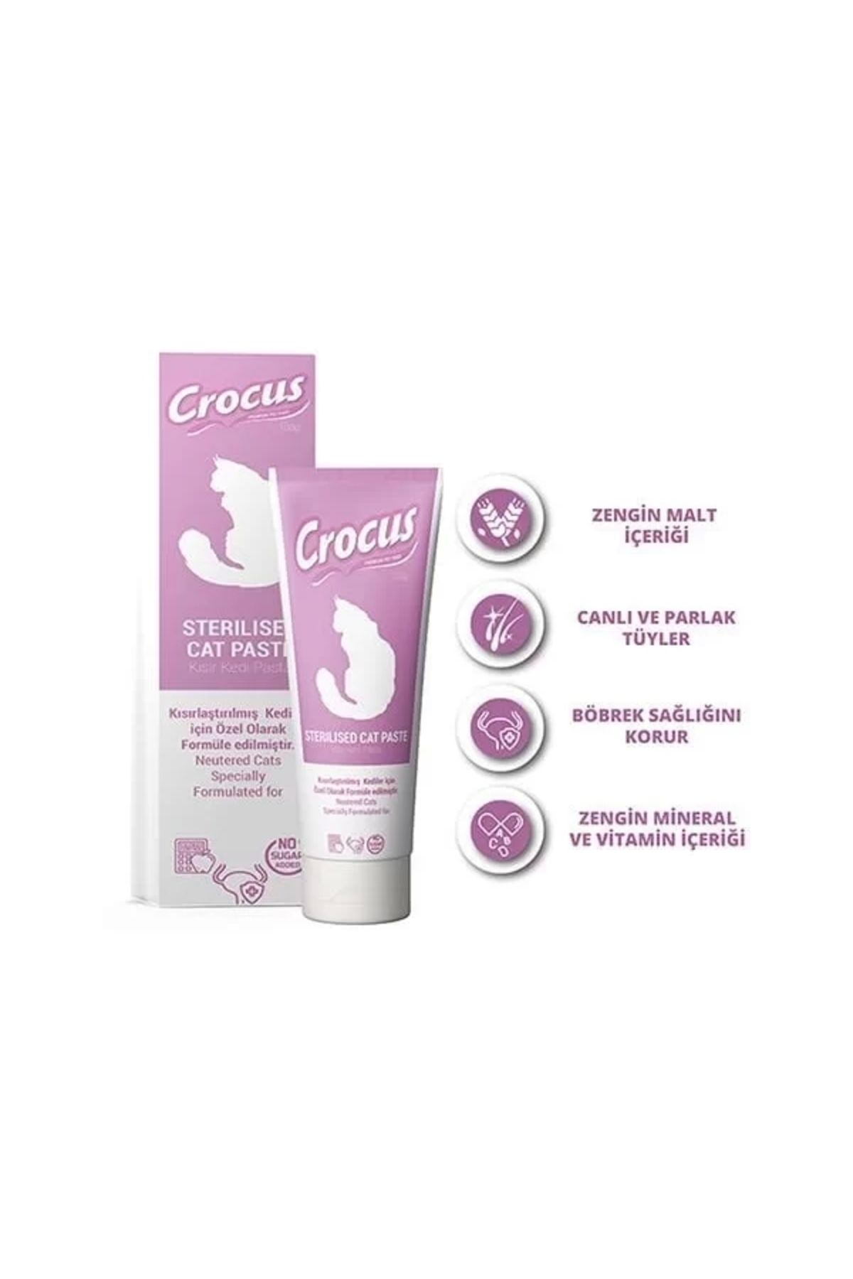 Crocus Sterilised Kısırlaştırılmış Kedi Malt Macunu 100 gr