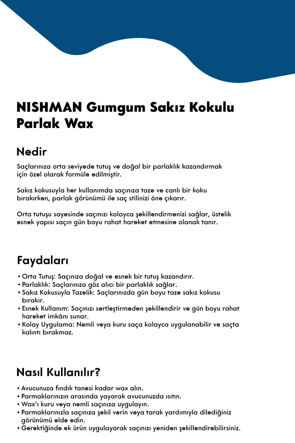 01 Saç Şekillendirici Ultra Sert Parlak Wax 100 Ml — NGPW11 — تصویر 6 از 6