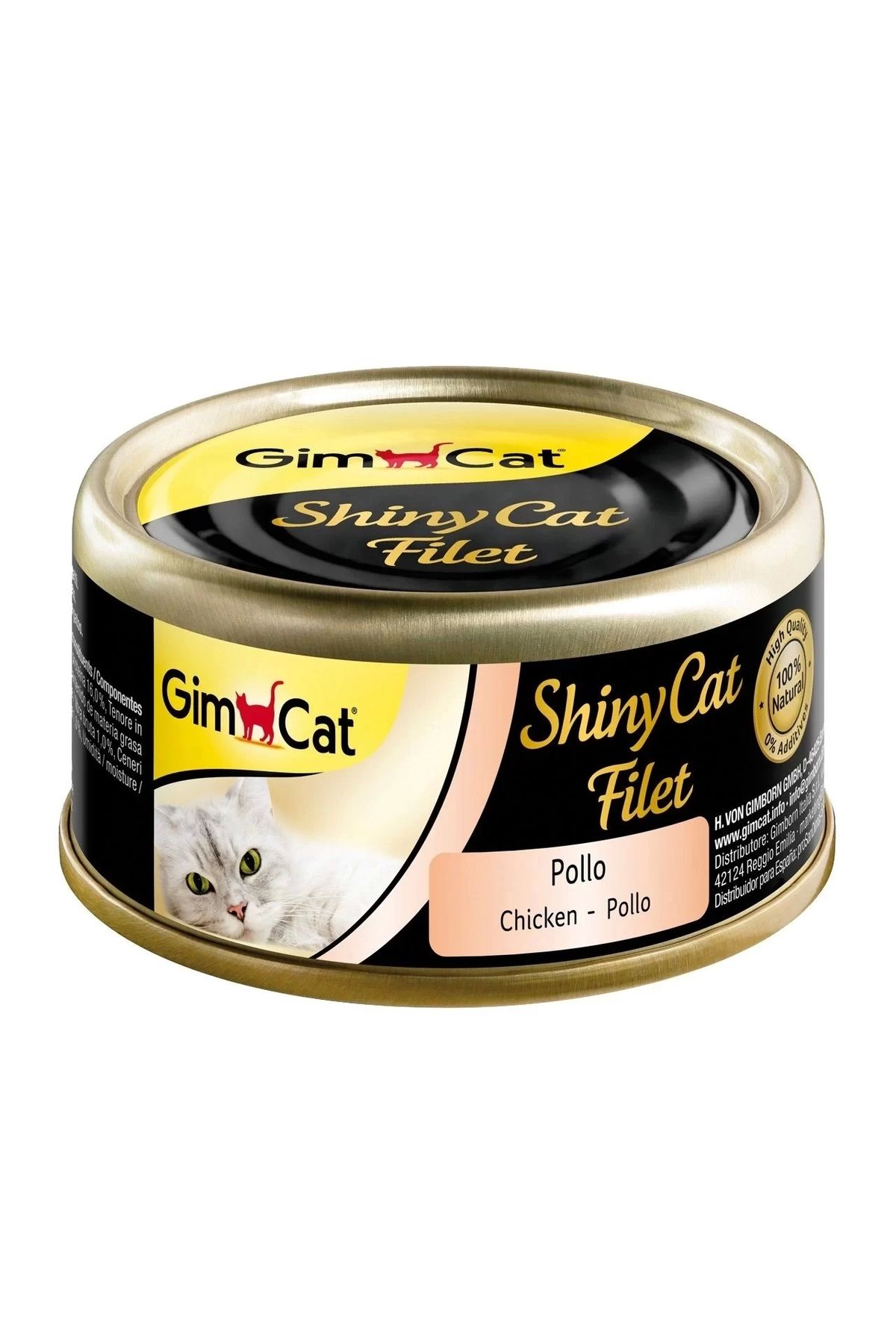 Gimcat Shinycat Kıyılmış Fileto Tavuklu Yetişkin Konserve Kedi Maması 70 gr