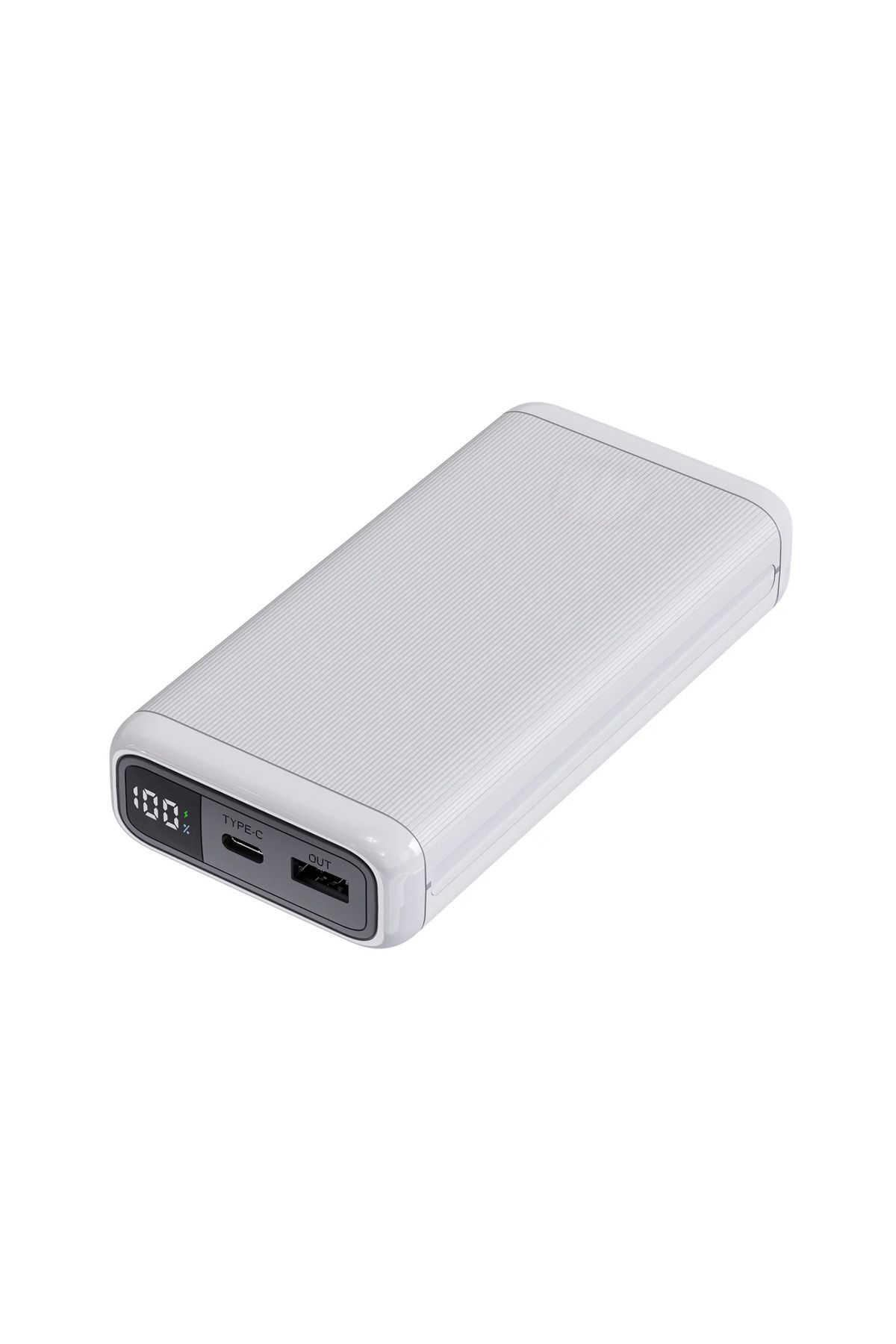 Beylem 20.000 Mah Diijtal göstergeli Powerbank Slim Beyaz