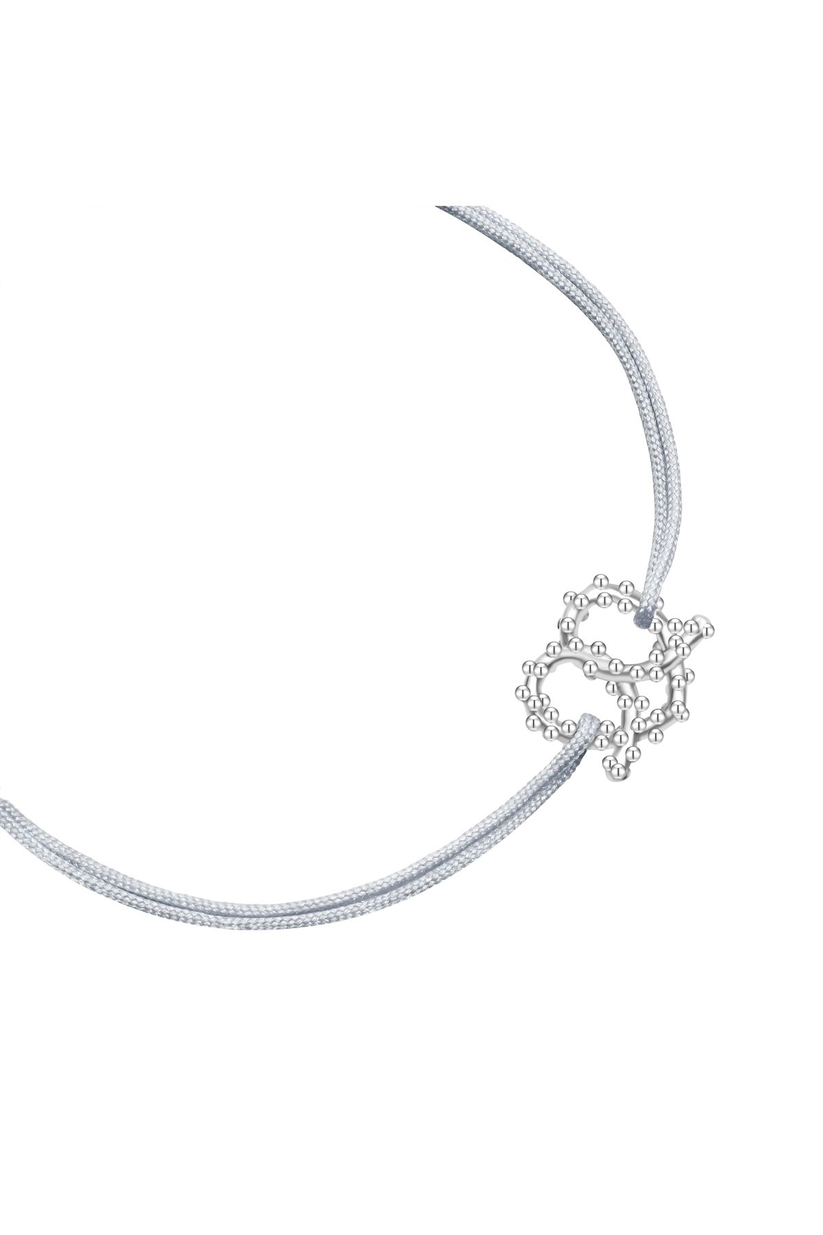 Glanzstücke München-Textilarmband Armband Sterling Silber Textil (SILBER) 2