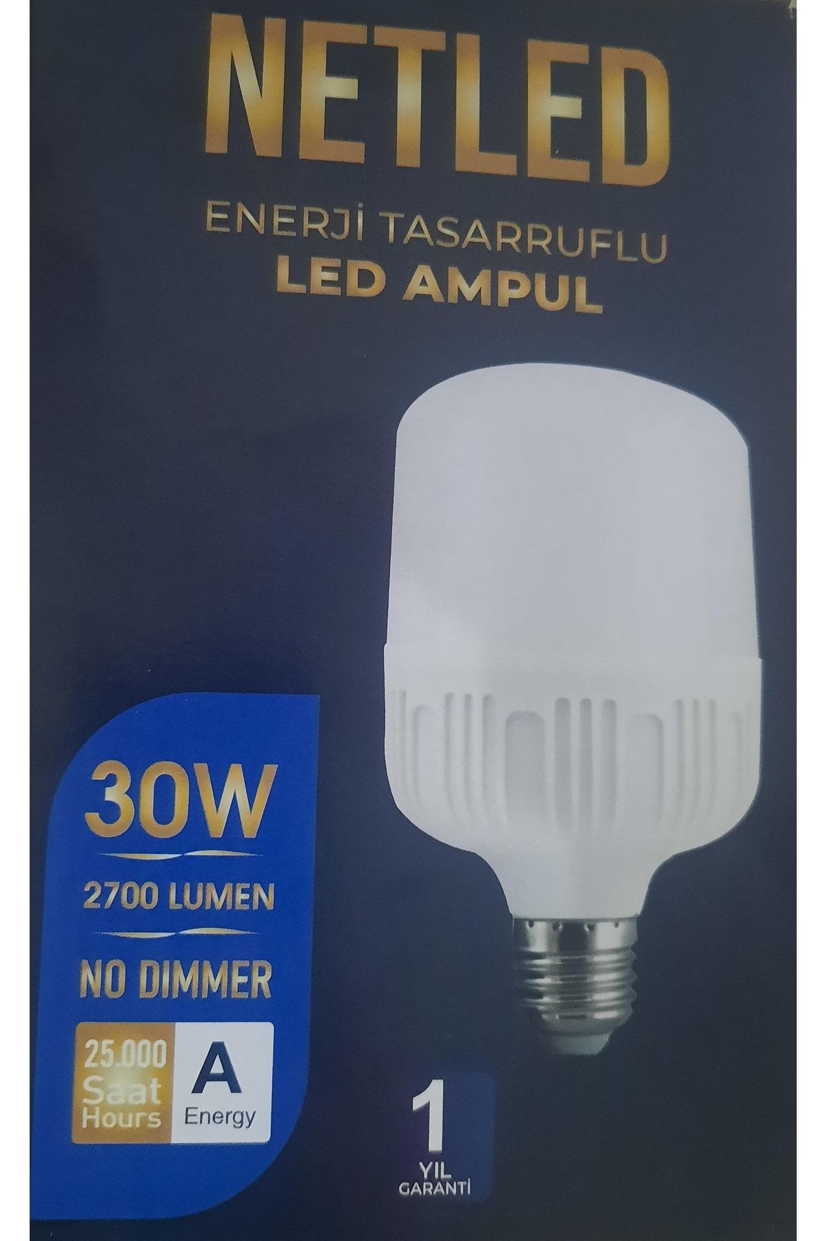 netled 2 adet NETLED 2700 LÜMEN(Yüksek Işık Gücü) 30 W  Enerji Tasarruflu Torch Led Ampul