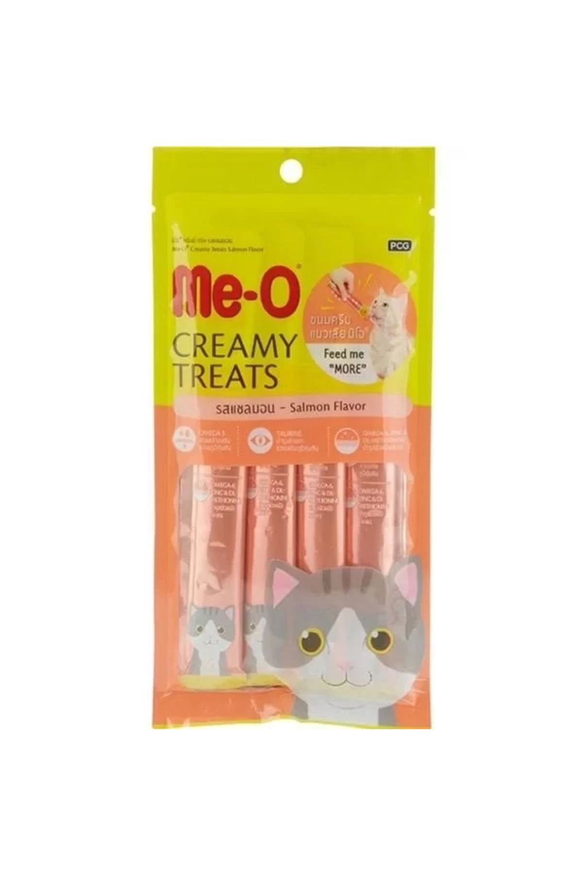 me-o Meo Kremalı Somonlu Kedi Sıvı Ödül Maması 4x15 Gr