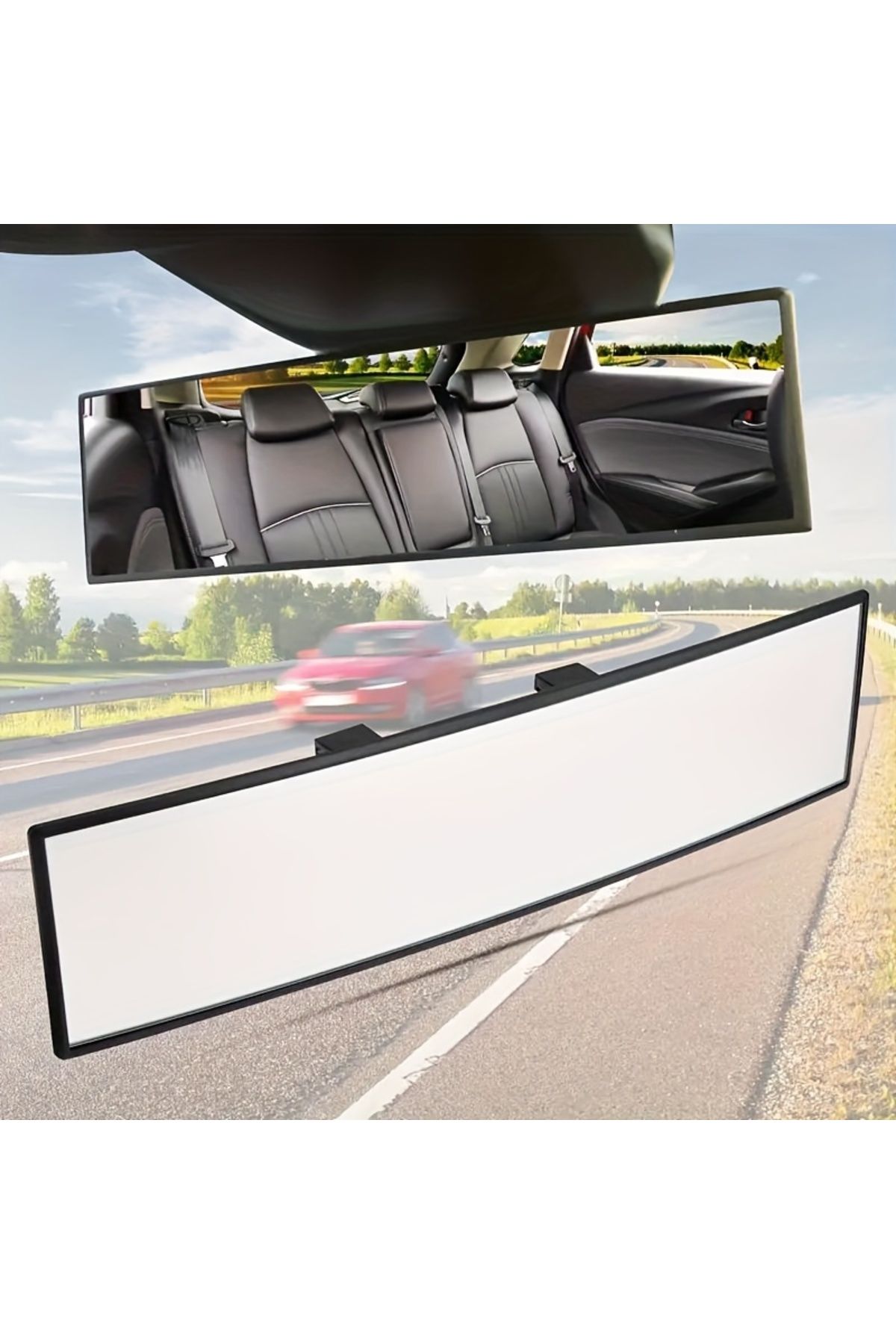 Choice-Surface White Universal Anti Glare Wide Angle Convex Rearview Mirror Car Interior Rear View Baby Ch 8