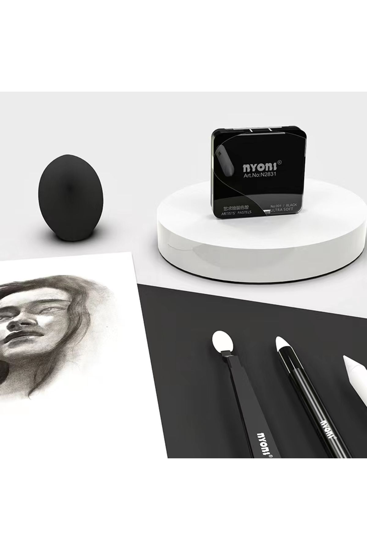Choice-Professional Ultra Soft Artist Pastel Graphite And Charcoal Drawing Color Sketching Powders Blend... 7