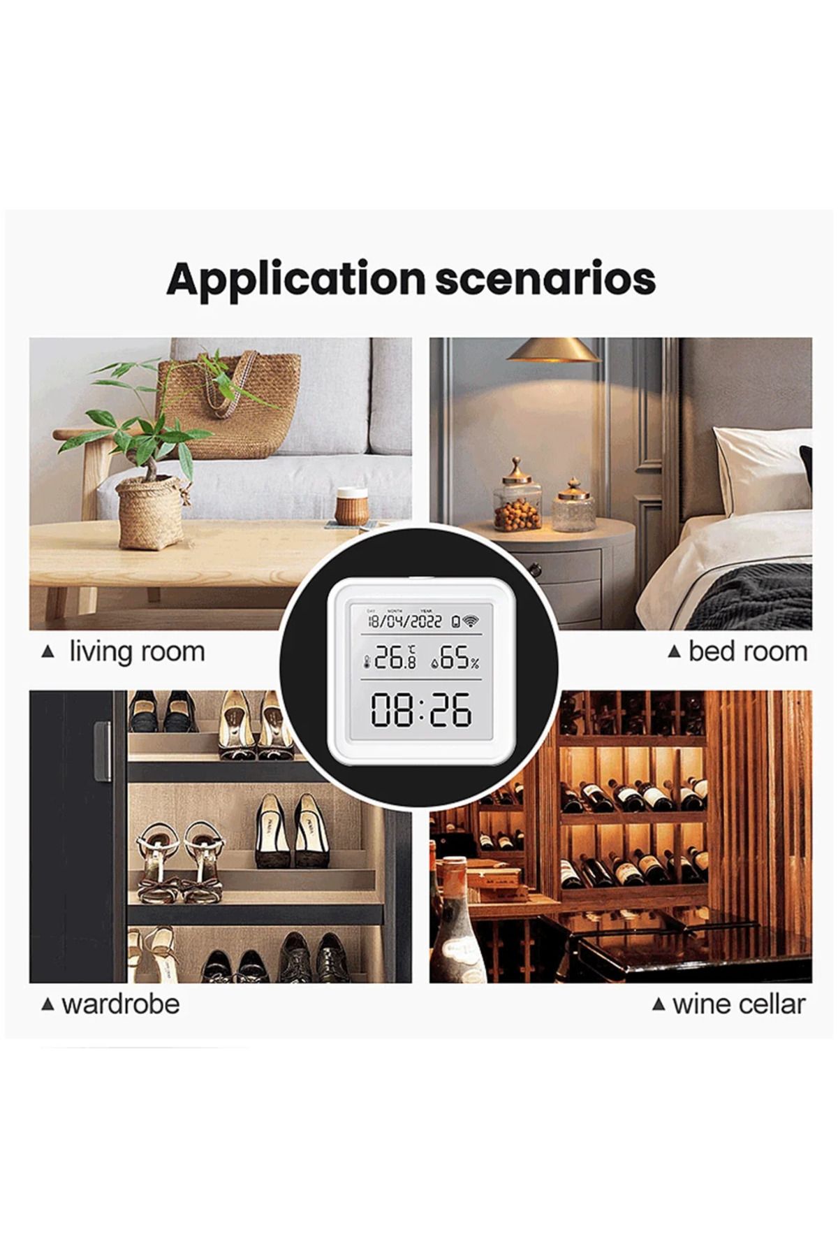 Choice-Wifi Version Tuya Zigbee Wifi Temperature Humidity Sensor Hygrometer Thermometer Detector Smart Life 4
