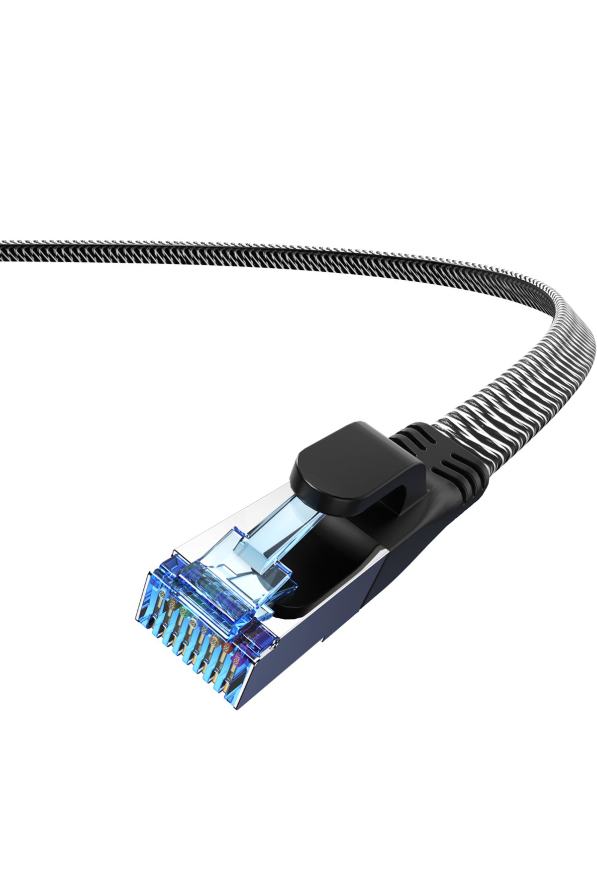 ASOMETECH-كابل إيثرنت Cat 8 بطول 1 متر بسرعة 40 جيجابت في الثانية للألعاب بسرعة عالية 2000 ميجاهرتز Sstp Cat 8 Ethernet Cable Rj45 Network For P 8