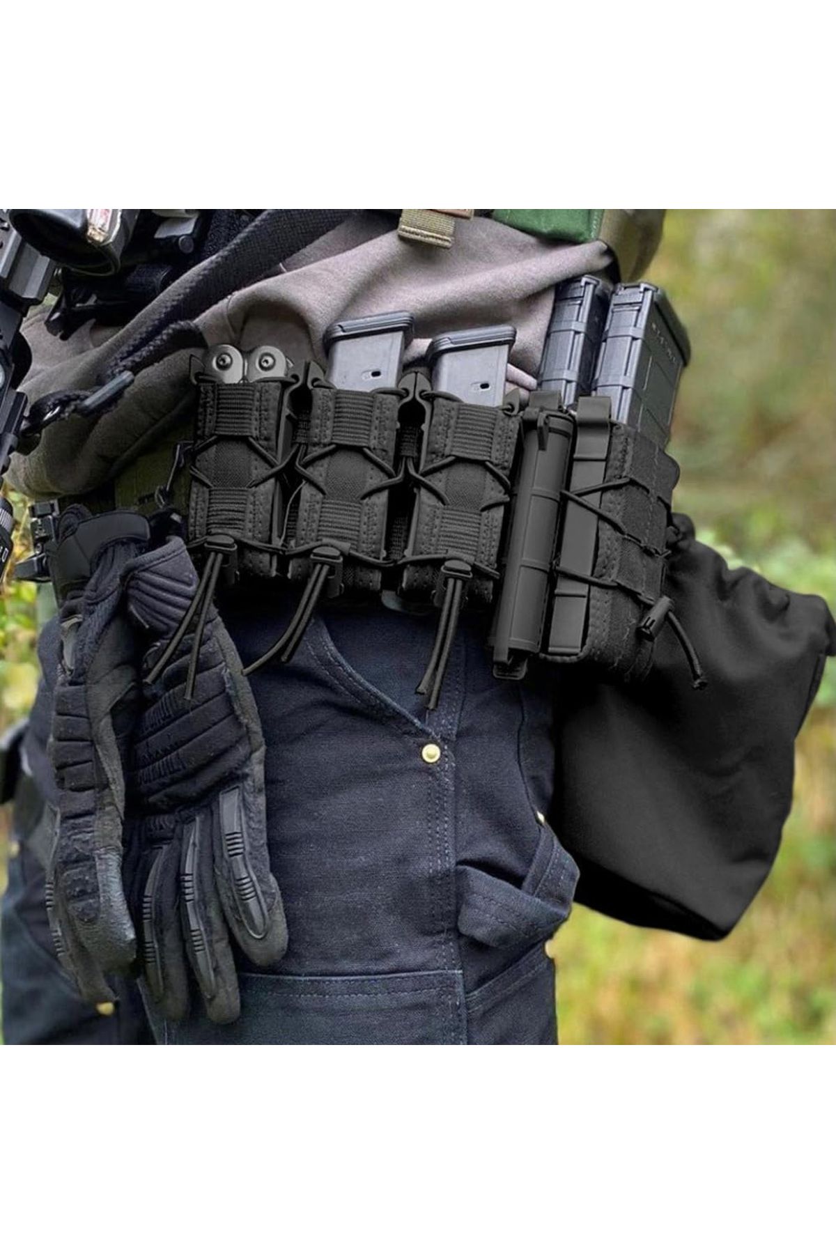 Choice-Molle Pistol Mag Pouch Double/Triple Stack Magazine for 9mm/.40 Calibers 45acp Glock S&W M&P, Sig... 5
