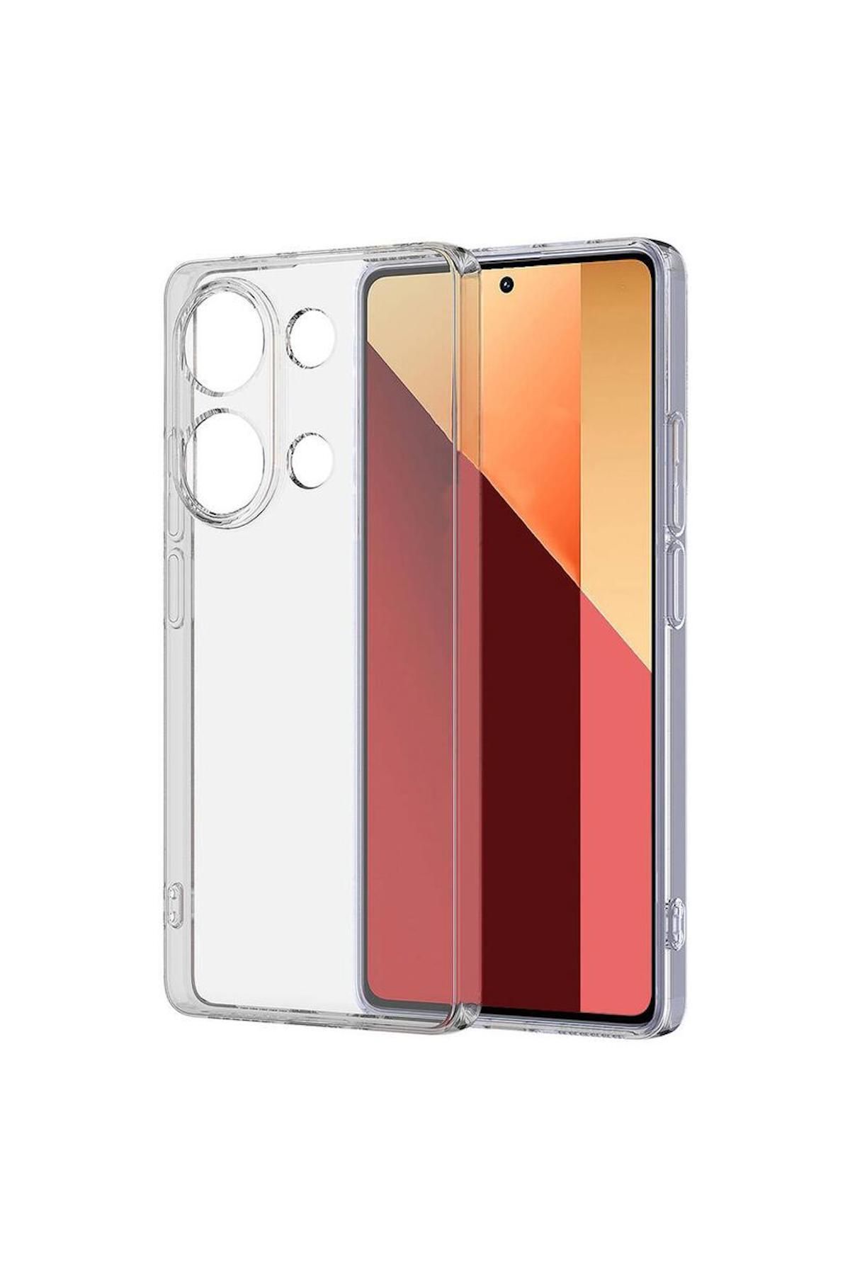Pro Aksesuar Xiaomi Redmi Note 14S Uyumlu Kılıf Soft Transparan Silikon Kılıf Şeffaf