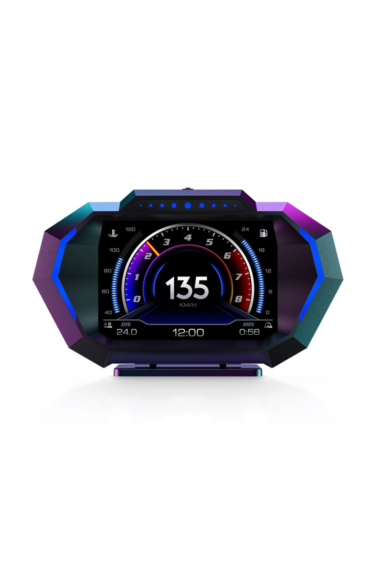 ZMFJH-Obd Gps Hud P24 Car Obd Head Up Display Hud On Board Computer Digital Speedometer Water Temp Fu... 8