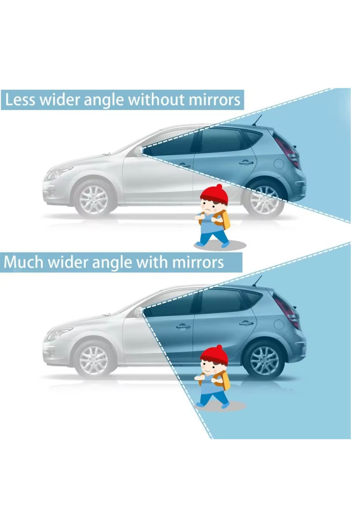 Choice-Auto Mirror Adjustable Wide Angle Side Rear Mirror Blind Spot Convex Mirrors For Car Reverse Park... 5
