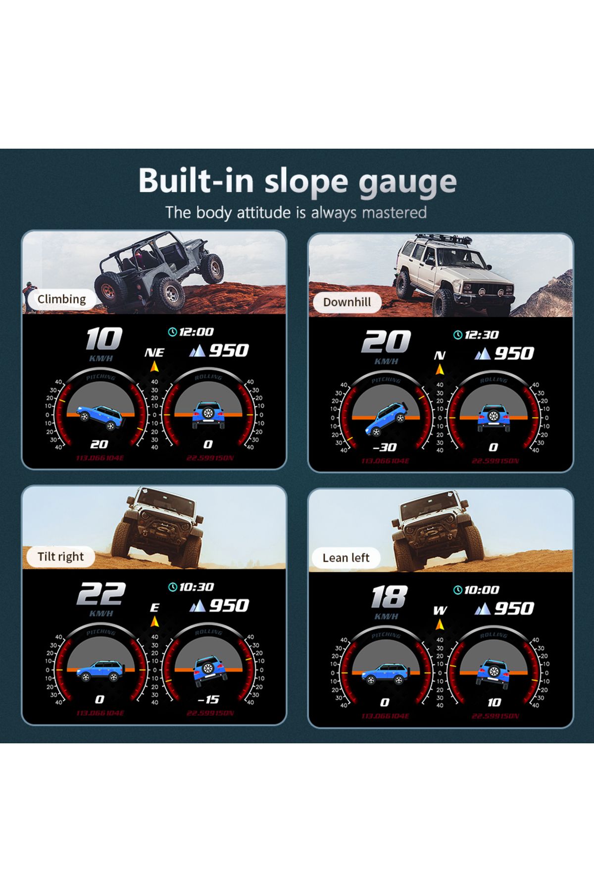 ZMFJH-Obd Gps Hud P24 Car Obd Head Up Display Hud On Board Computer Digital Speedometer Water Temp Fu... 6