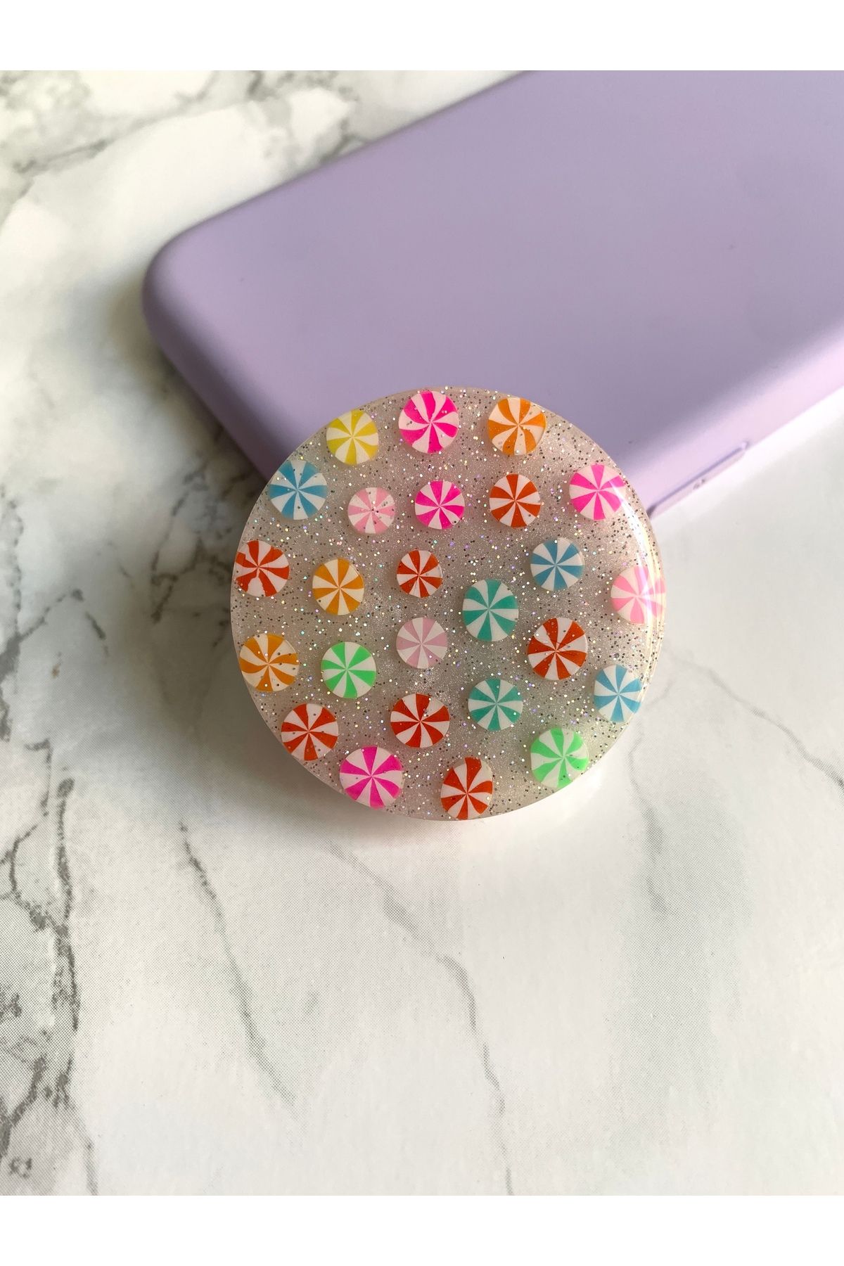 Efizm Store Lolipop Şeker Telefon Tutucu: Pratik ve Şık Popsocket Stand No2