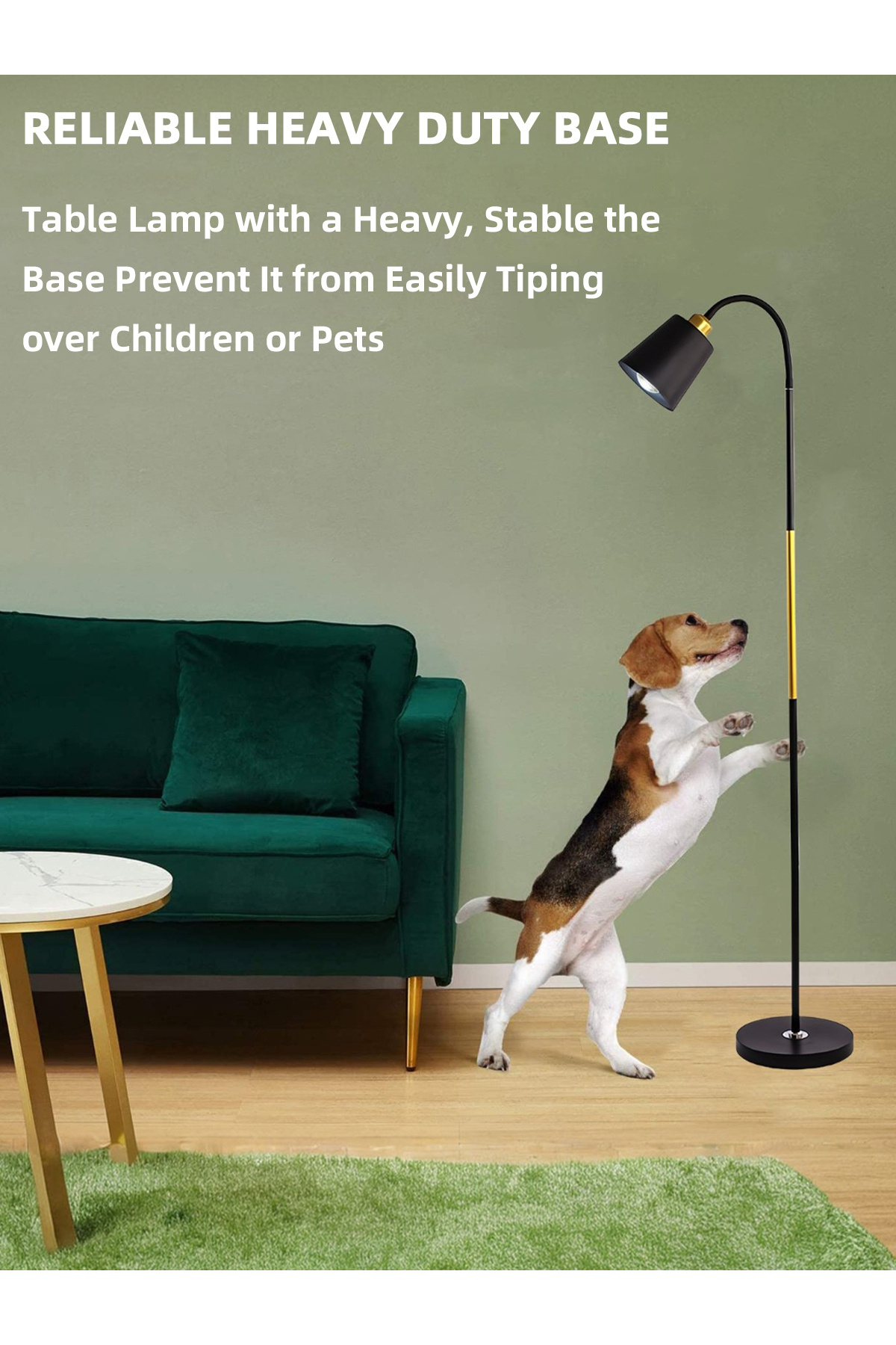 COOYA-Nordic Style Modern Floor Lamp, With 3 Lighting, Metal Tube, Eye-Caring, 12W, E27, for Room 3