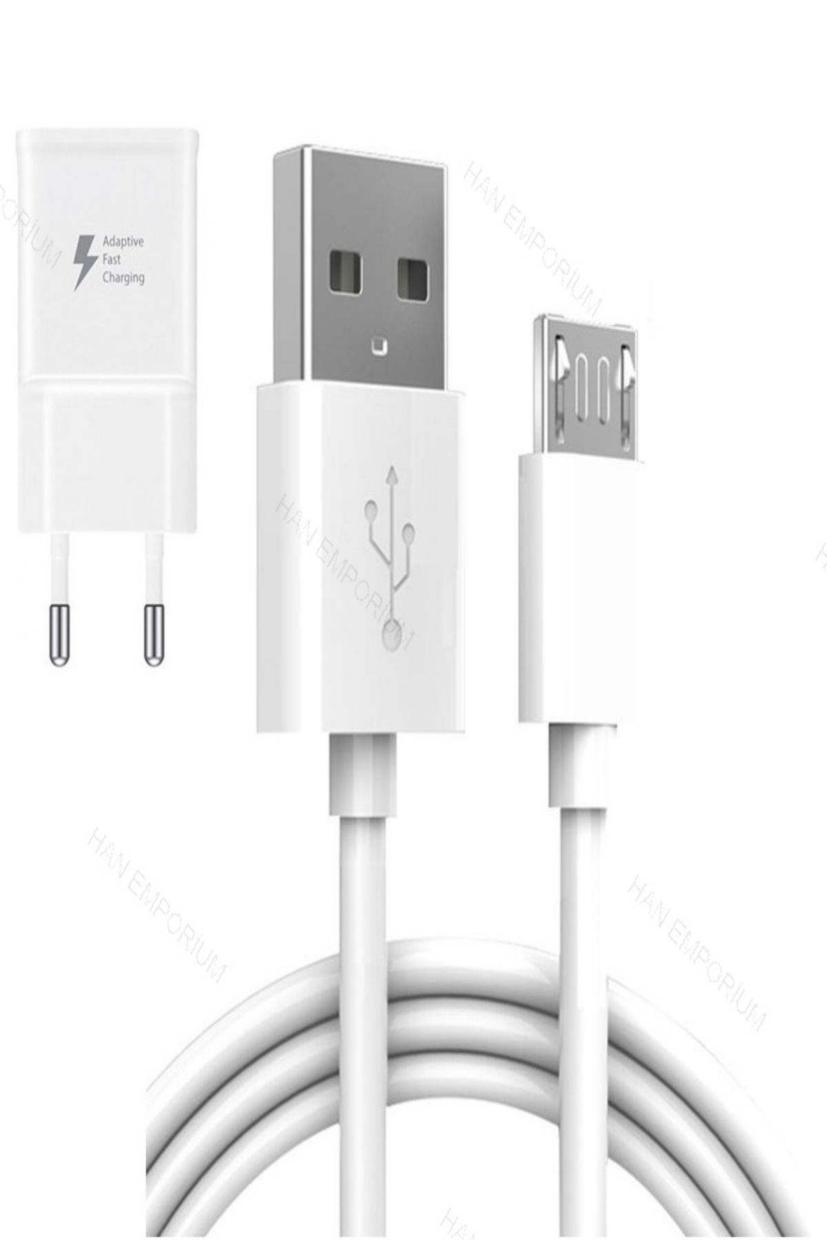 EMPORİUMOOD Samsung Galaxy J5 Prime Uyumlu HIZLI ŞARJ ALETİ 18W 3 A MİCRO USB SET