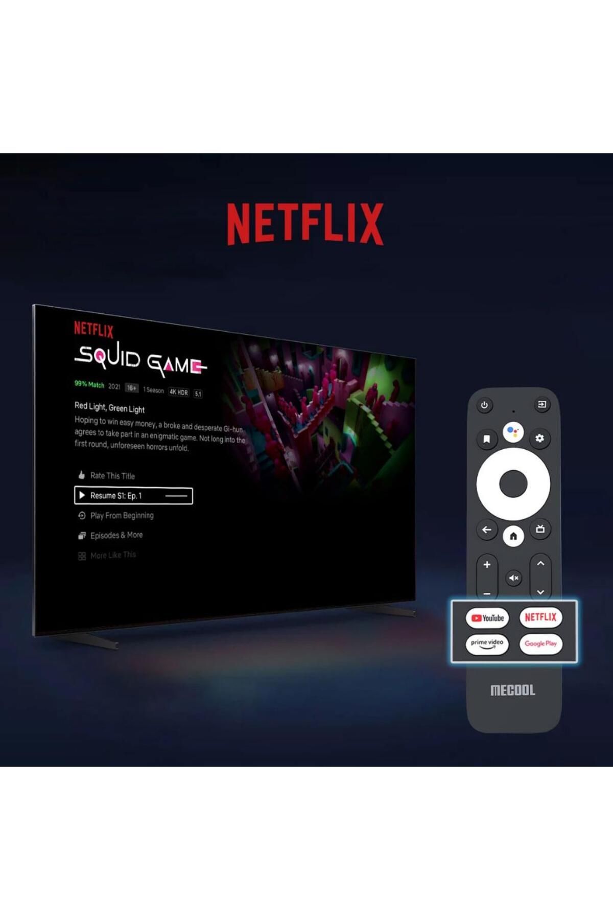 mecool-Km2 Plus Google Licensed 4K Android Media Player TV Box 2 16 GB 5