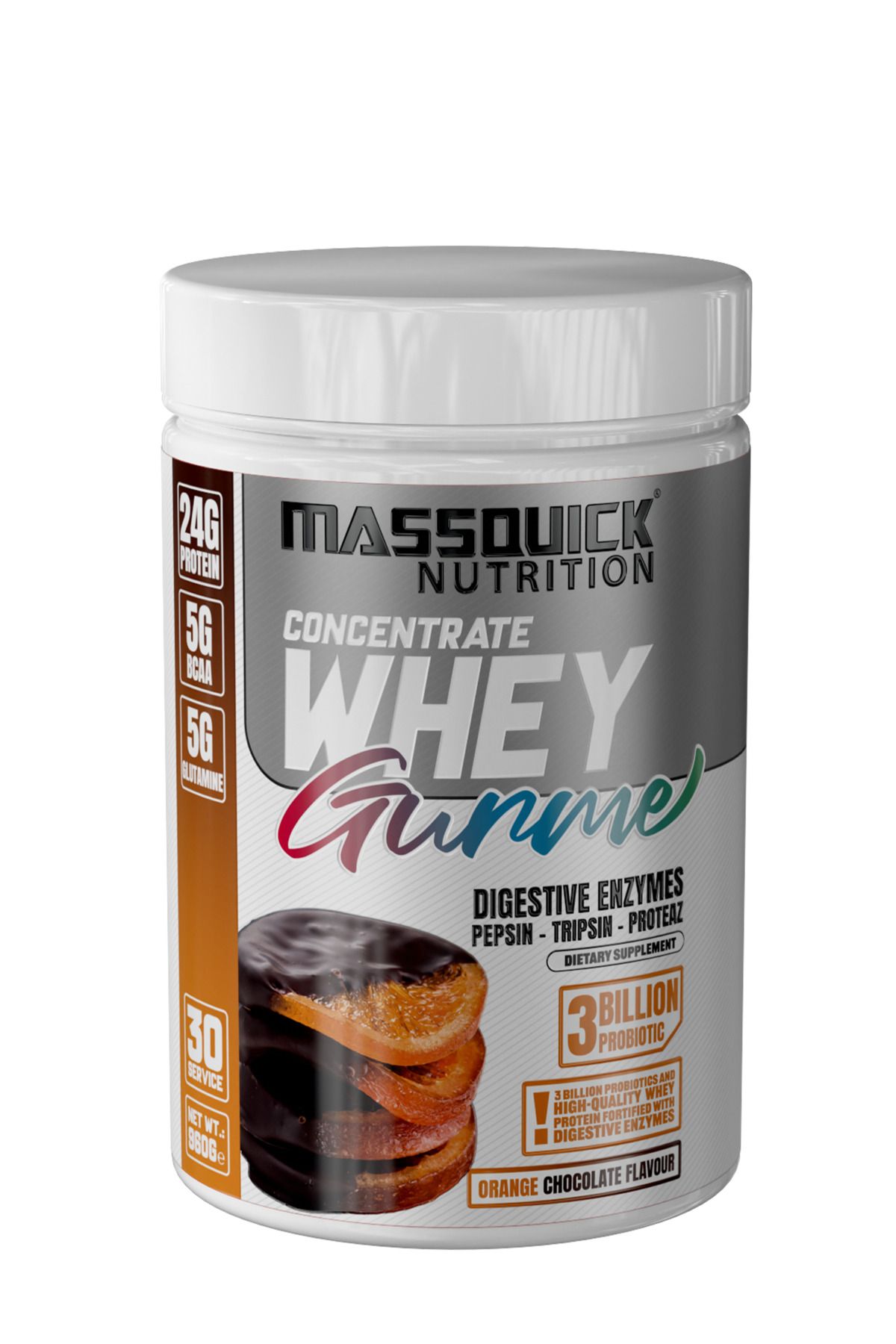 massquick Gurme Whey Protein 960G 30 Servis Çikolata Portakal Aromalı