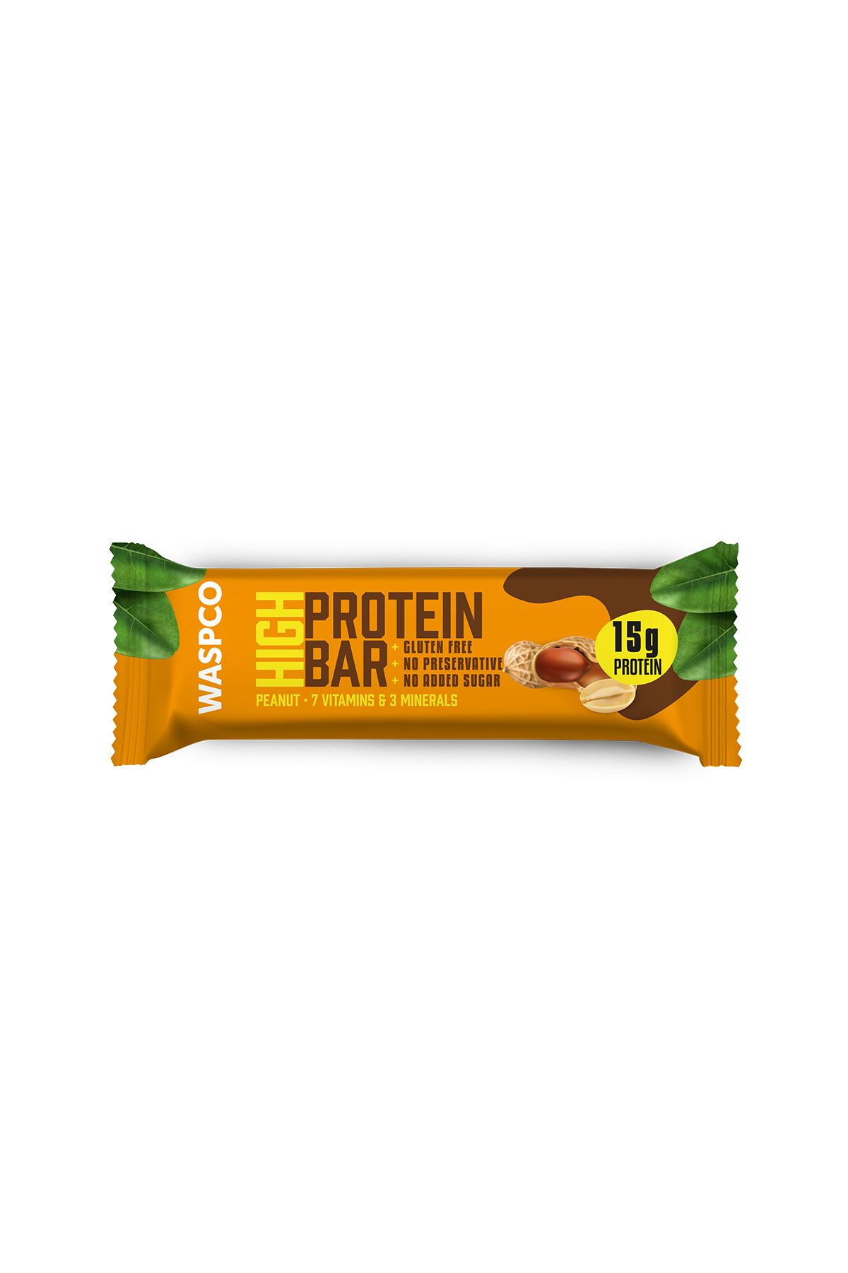 Waspco Yer Fıstıklı Yüksek Protein Bar 50g x 1 Adet