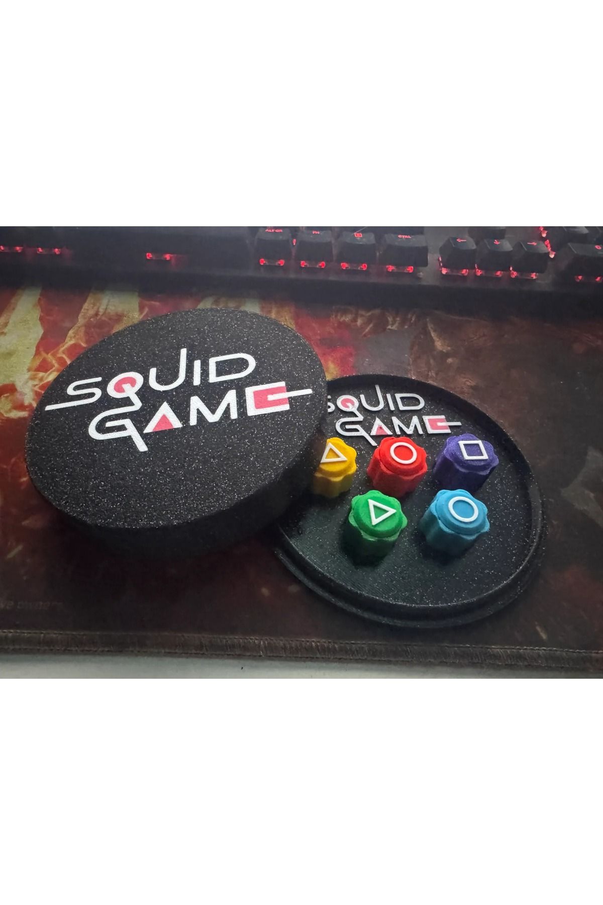 FLEXIS WE MAKE IT POSSIBLE FOR YOU-Squid Game Gongi Game 5Stone Colored Round Box 6