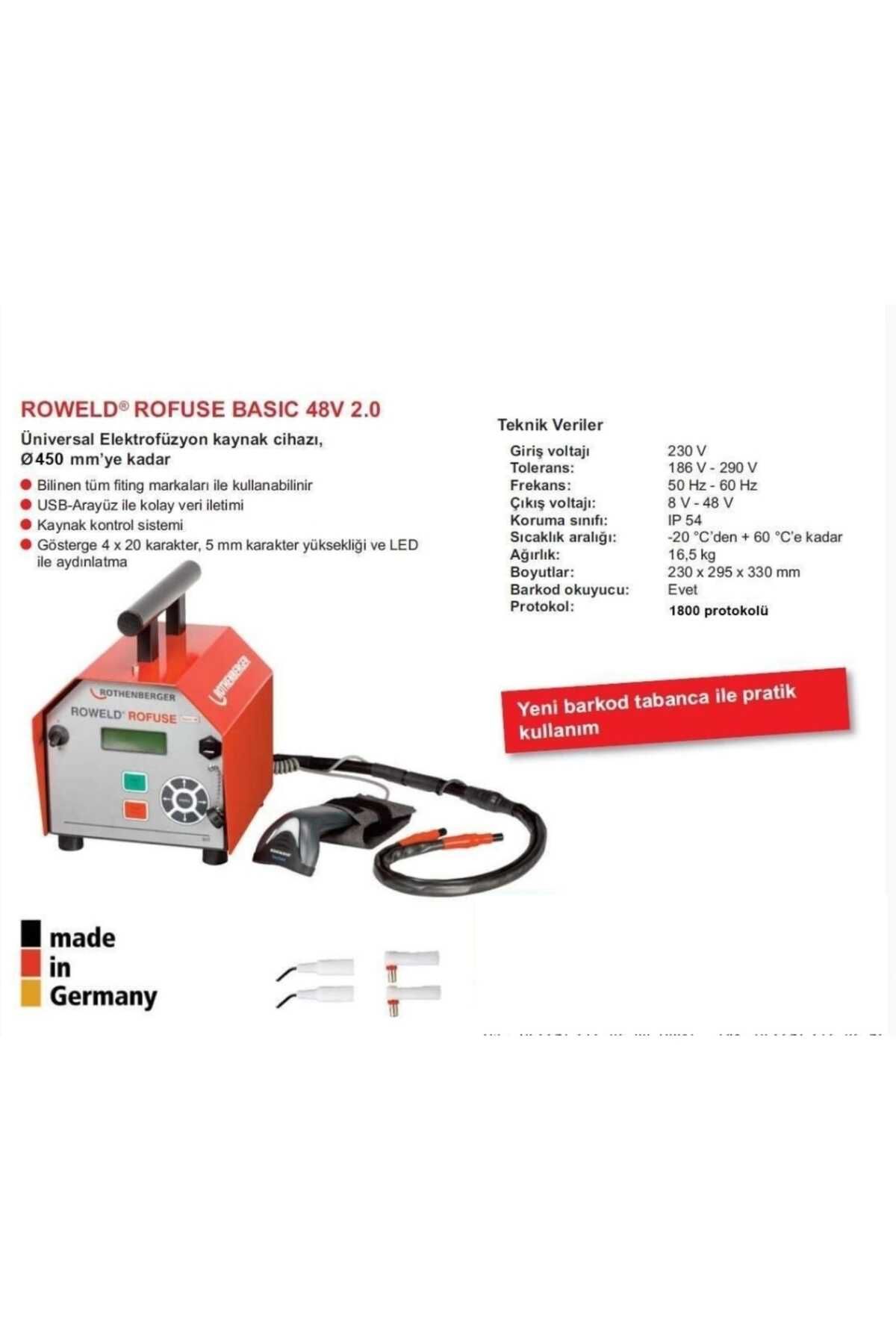 Rothenberger Elektrofüzyon ROWELD ROFUSE 48 V BAS