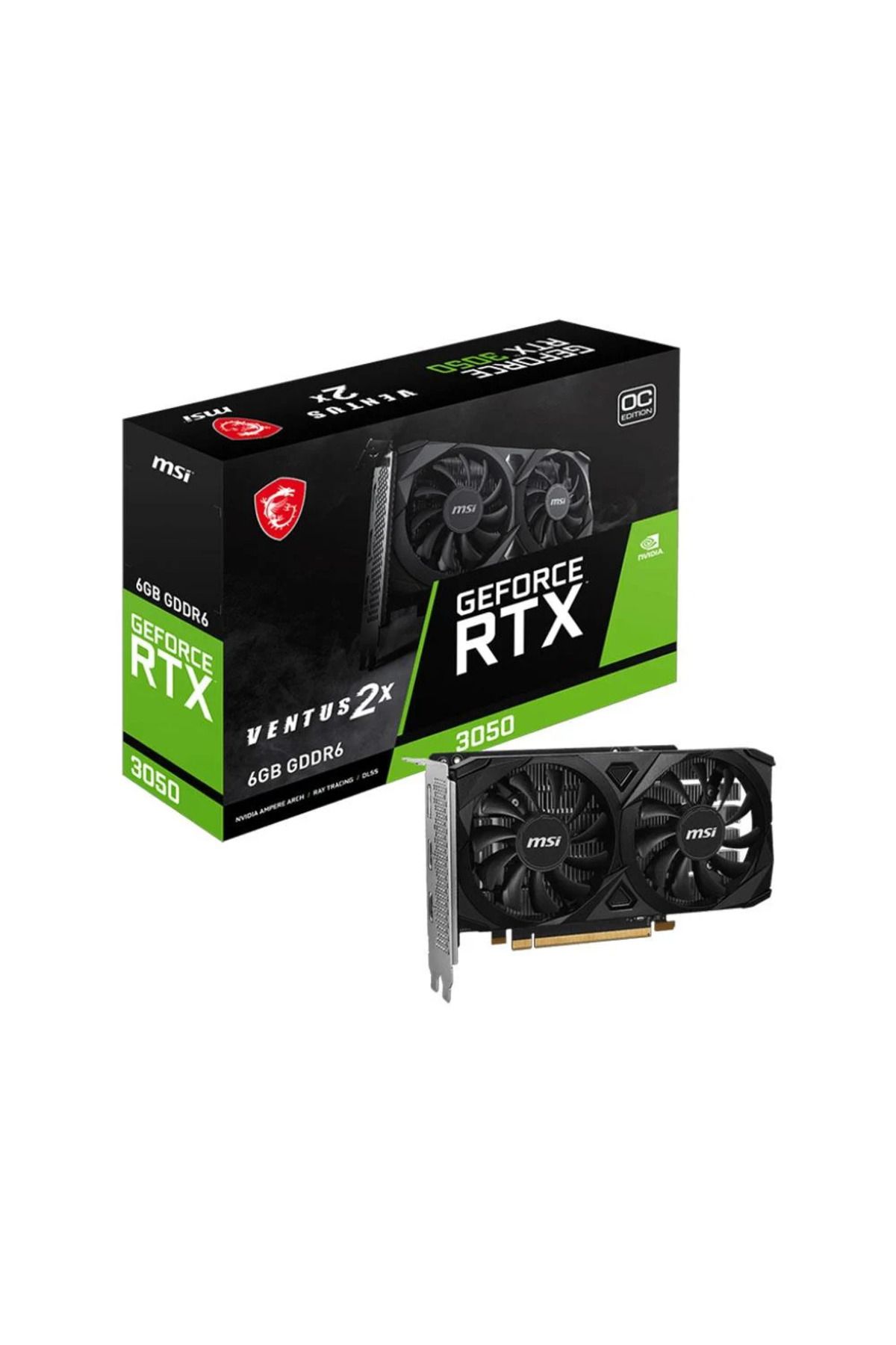 MSI VGA GEFOCE RTX 3050 VENTUS 2X E 6G OC