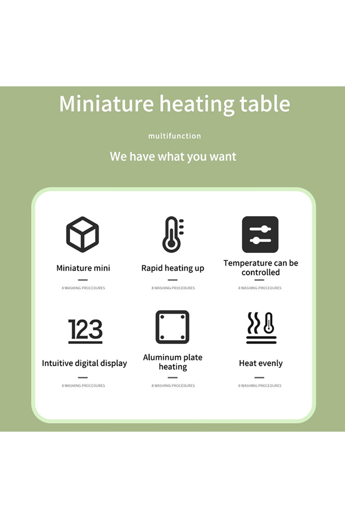 Choice-G3061 PD65W Mini Hot Plate Digital Soldering Preheating Rework Station PCB SMD Board Soldering Pl... 6