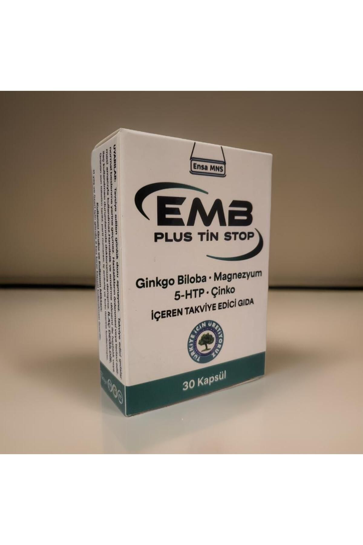 ENSA MNS EMB Plus Tin Stop Ginkgo Bioba, Magnezyum 5-HTP, Çinko