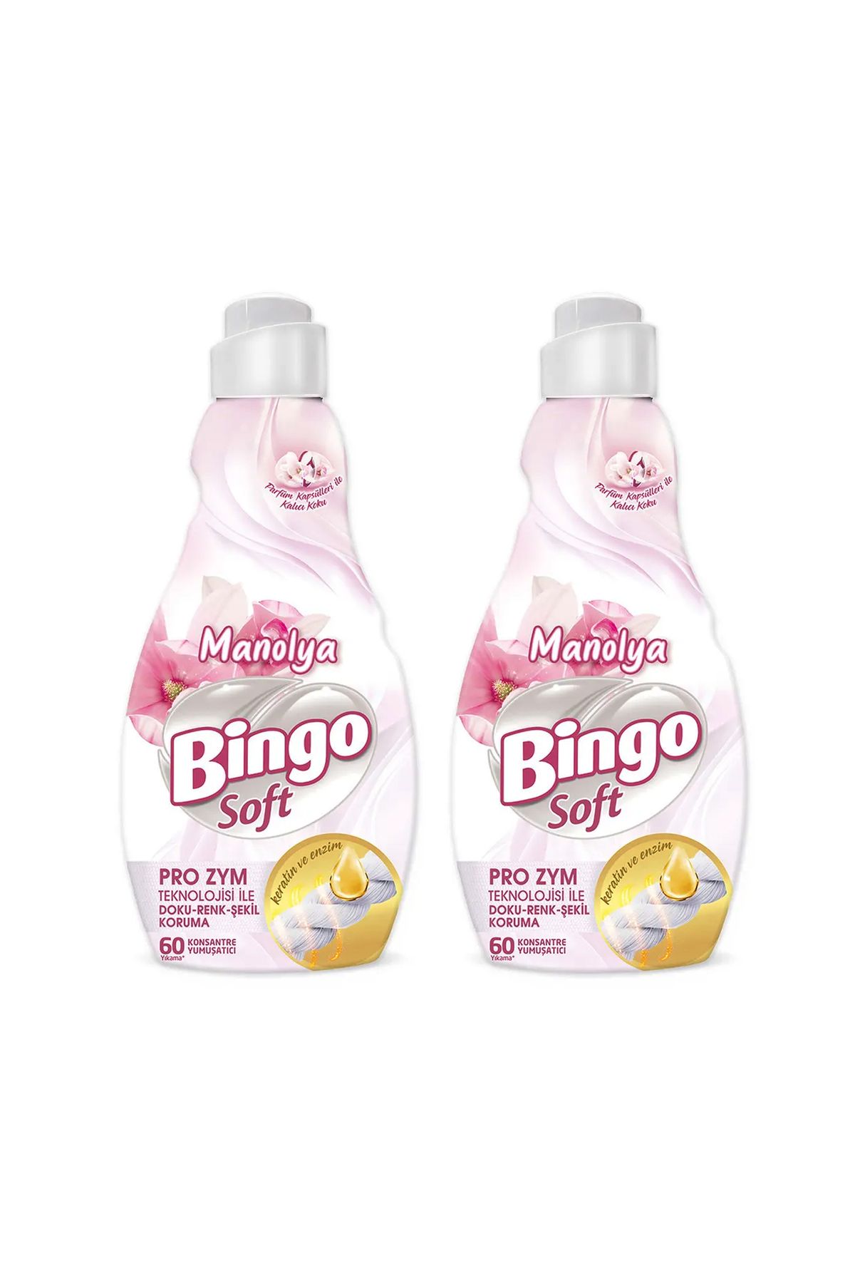 Bingo Soft Konsantre Çamaşır Yumuşatıcısı Manolya 1440 ml X 2 Adet