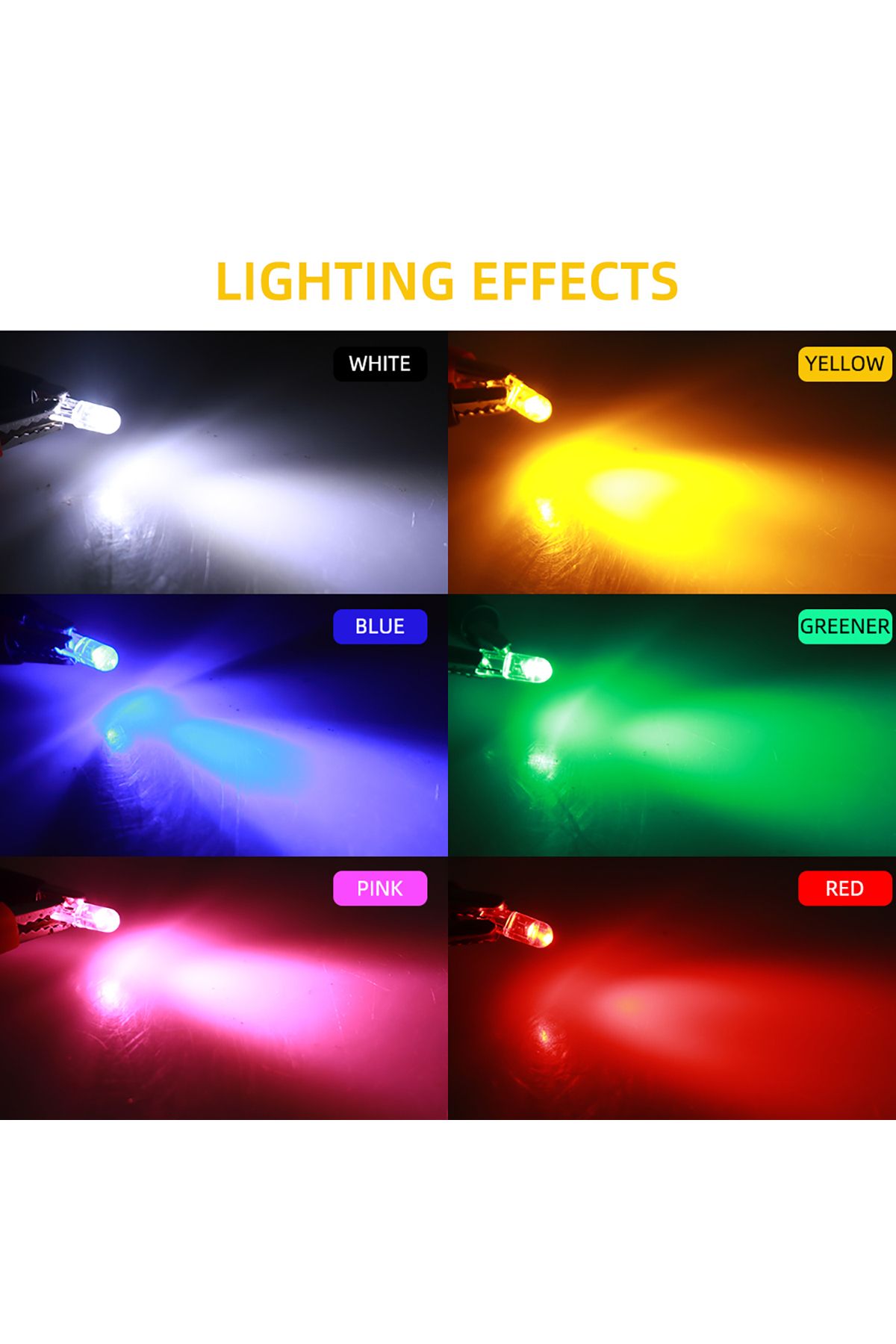 Choice-T5 W3W LED Instrument Light W3W W1.2W LED Bulbs COB Chip Car Interior Lamp Wedge Dashboard Warmin... 6