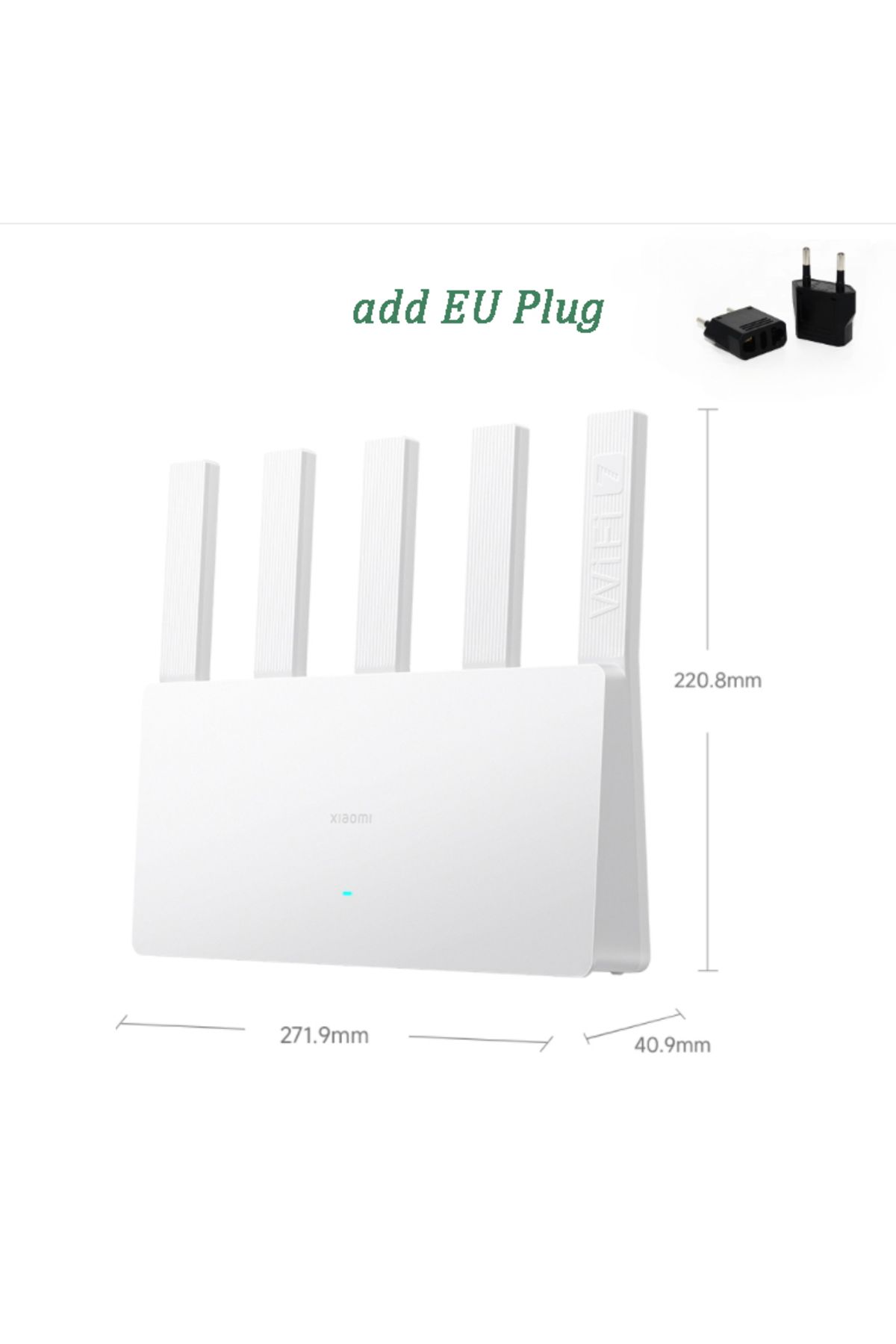 Choice-Add Eu Adapter Xiaomi Router Be5000 Wifi 7 5011mbps 2.4g/2.5ghz Network Port 512mb Memory Dual Broad 1