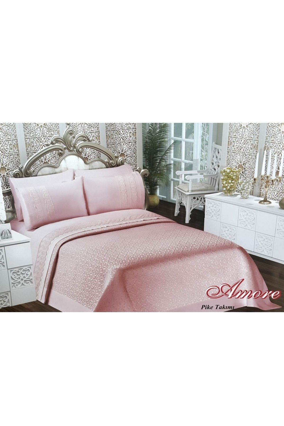 Altın Kelebek-11 Piece Panoroma Dowry Set (Bedding Set Pike Bed Cover Chest) 4