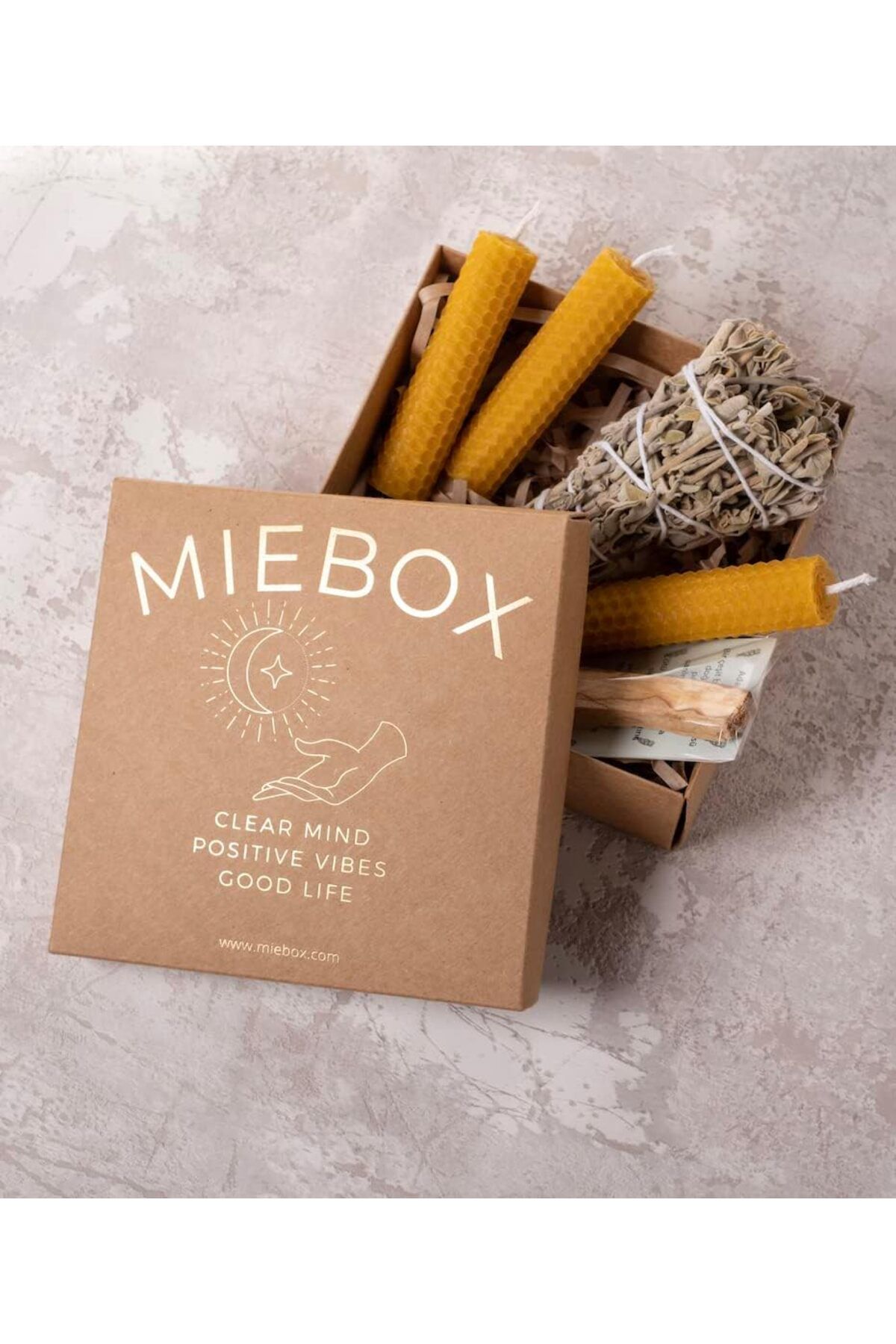 STOREMAX dlshop Başlangıç Seti: Palo Santo Tütsü - Balmumu Mum - Adaçayı Tütsü Demeti star 990396