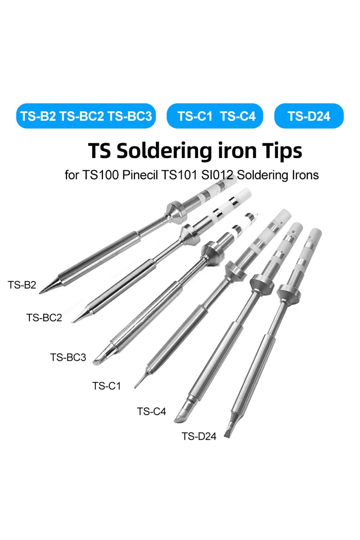 Choice-Ts-bc2 Silver Ts-b2 Ts-bc2 Ts-bc3 Ts-c1 Ts-c4 Ts-d24 Tips For Replacement Pine64 Ts100 Ts101 Si012 P 1