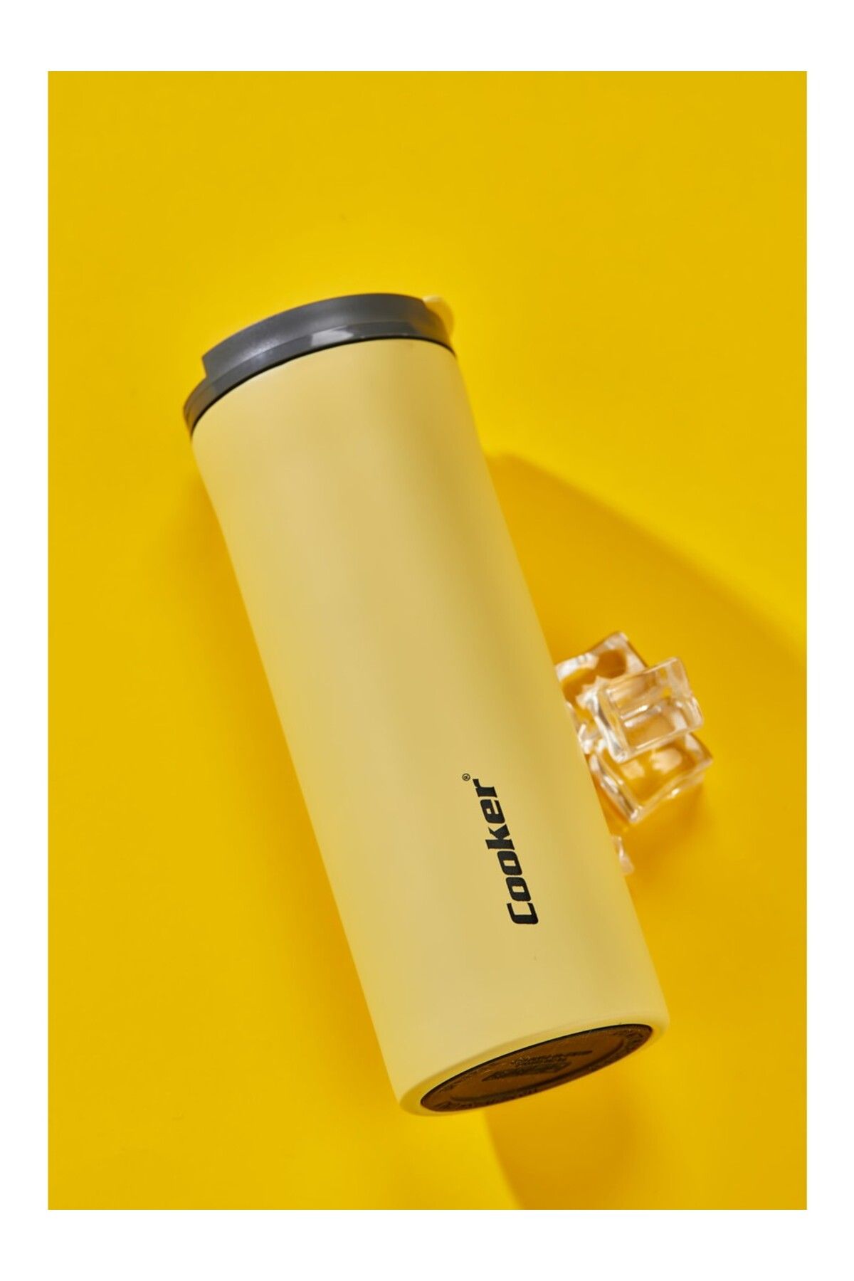 فلاسک طلایی 400 میل فنجان فولادی ترموس Rosegold CKR2041 Cooker