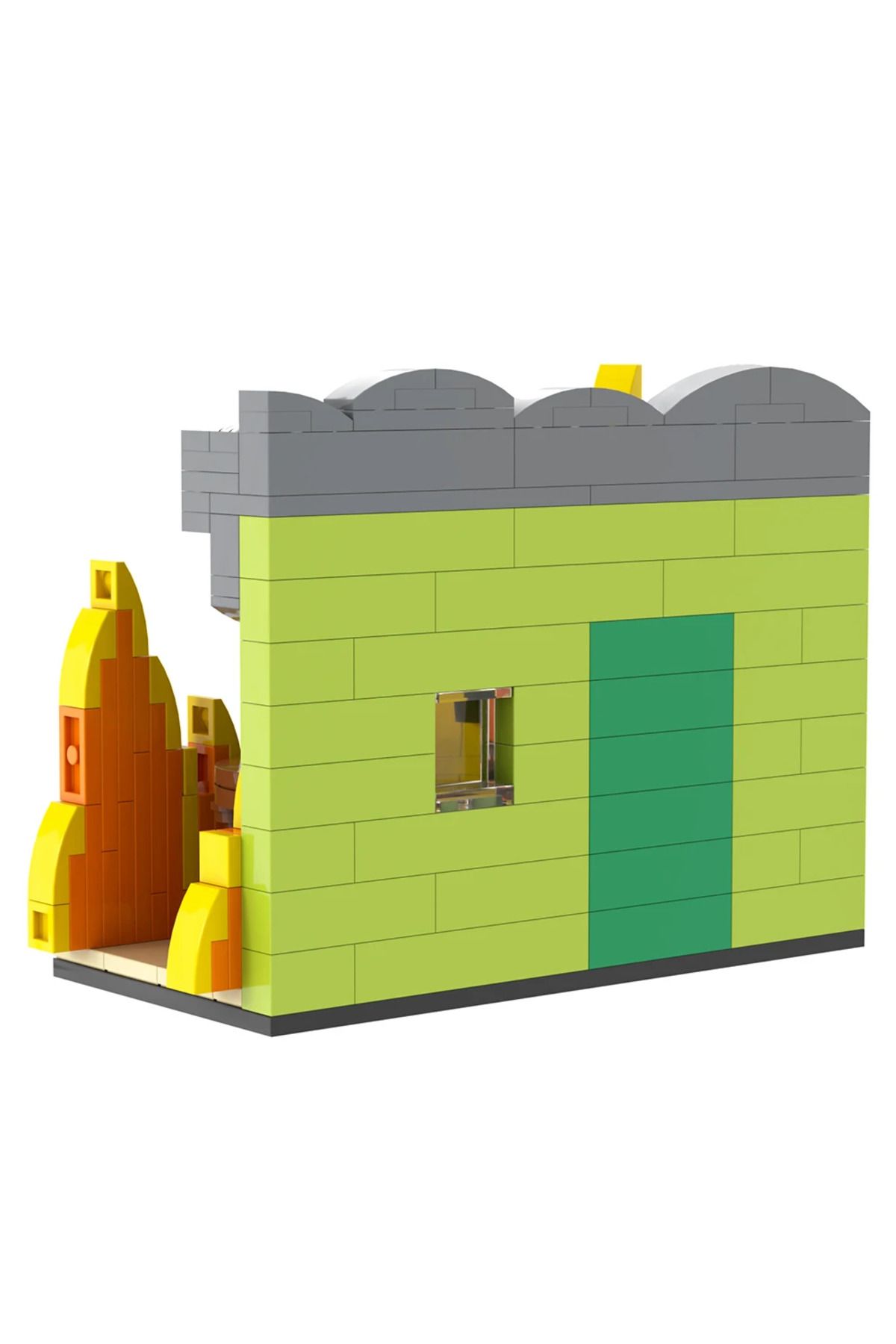 Choice-Paper Instruction No Box 299pc Moc This Is Fine Dog Building Block Kit Cartoon Fire Meme Vignette Ho 7