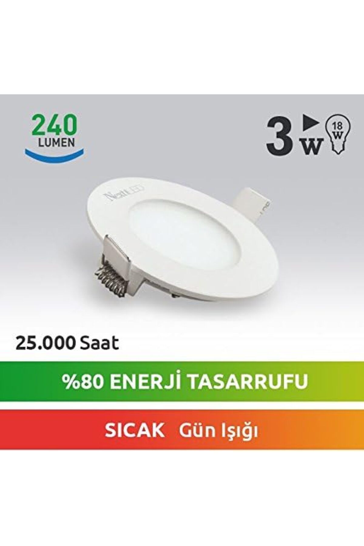 STOREMAX gelalpzr 3W-Sly Gün Işığı Led Slim Ampul aynet 1109110