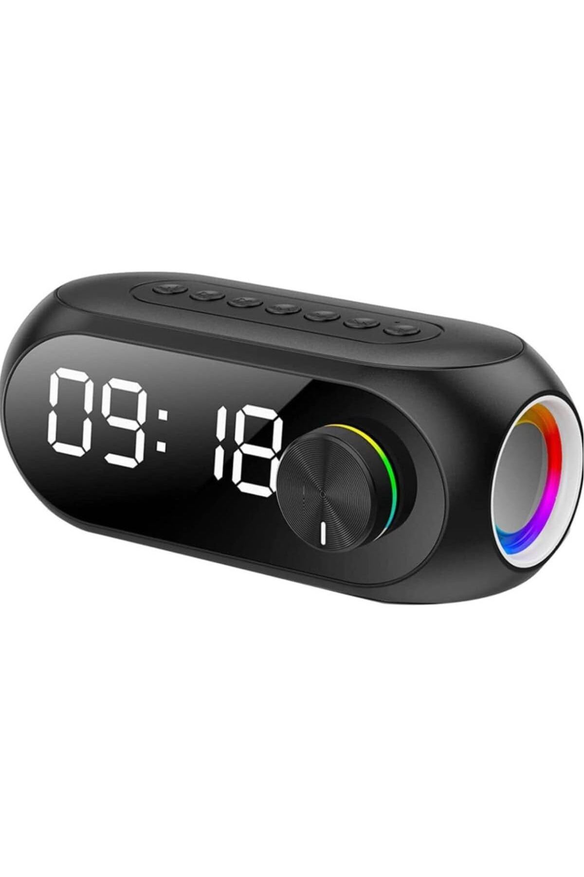 STOREMAX Bluetooth Dijital Masa Saati Fm Radyo + TF Kart + Aux + Saat Alarm Hoparlör Şarjlı strh