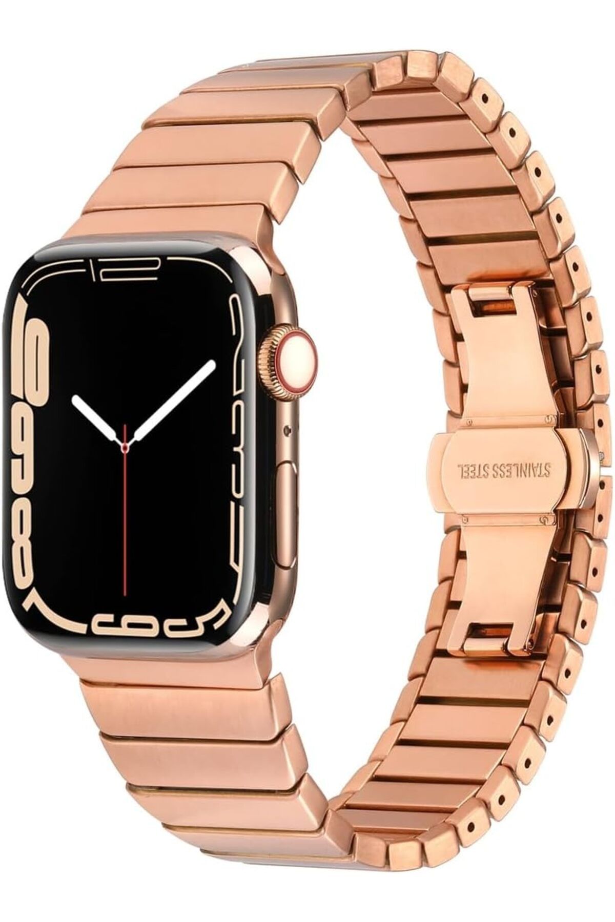 STOREMAX shopwave  İle Uyumlu Watch 42mm Kordon KRD-79 Metal Strap Kayış Rose Gold HTCshop 100581